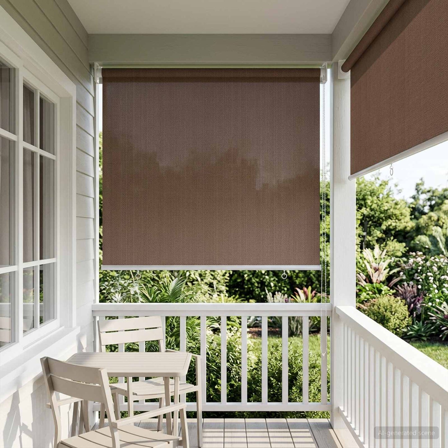 vidaXL Ρολό Εξωτερικού Χώρου 90% Φραγμός UV Taupe 100 x 140 cm HDPE