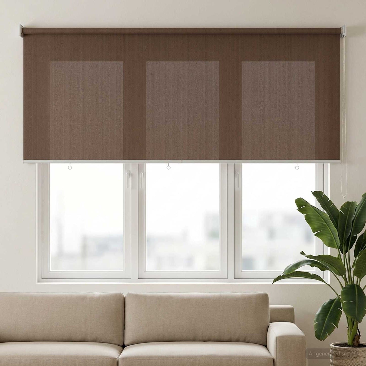 vidaXL Ρολό Εξωτερικού Χώρου 90% Φραγμός UV Taupe 160 x 140 cm HDPE