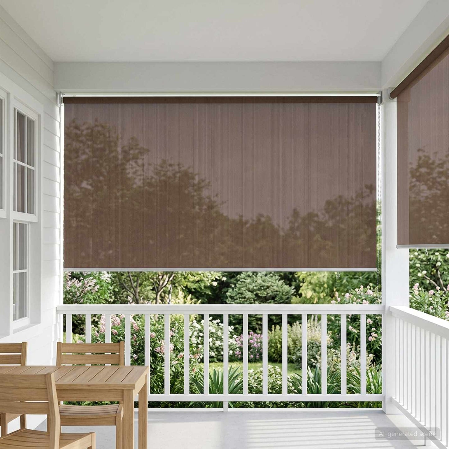 vidaXL Ρολό Εξωτερικού Χώρου 90% Φραγμός UV Taupe 180 x 140 cm HDPE