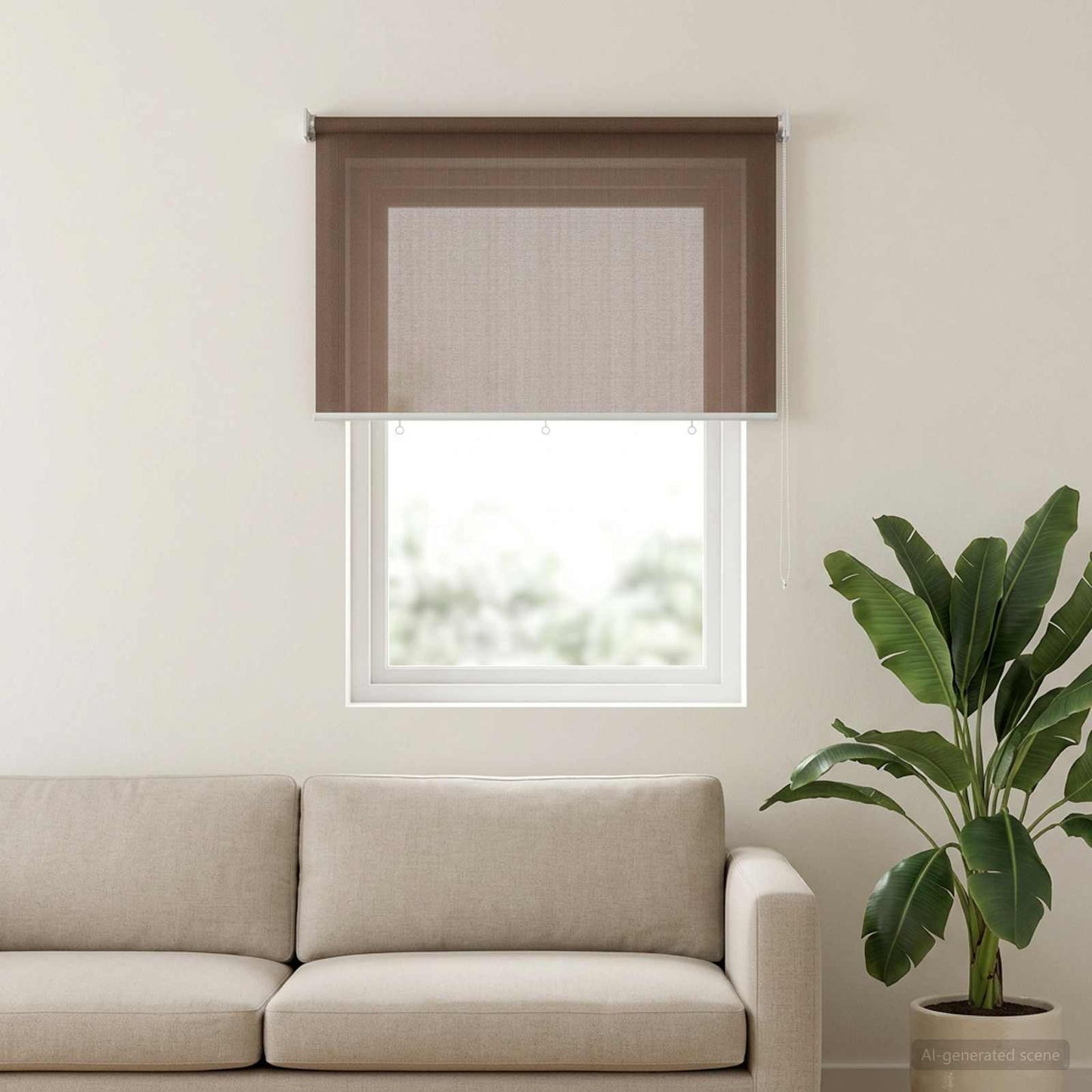 vidaXL Ρολό Εξωτερικού Χώρου 90% Φραγμός UV Taupe 220 x 140 cm HDPE