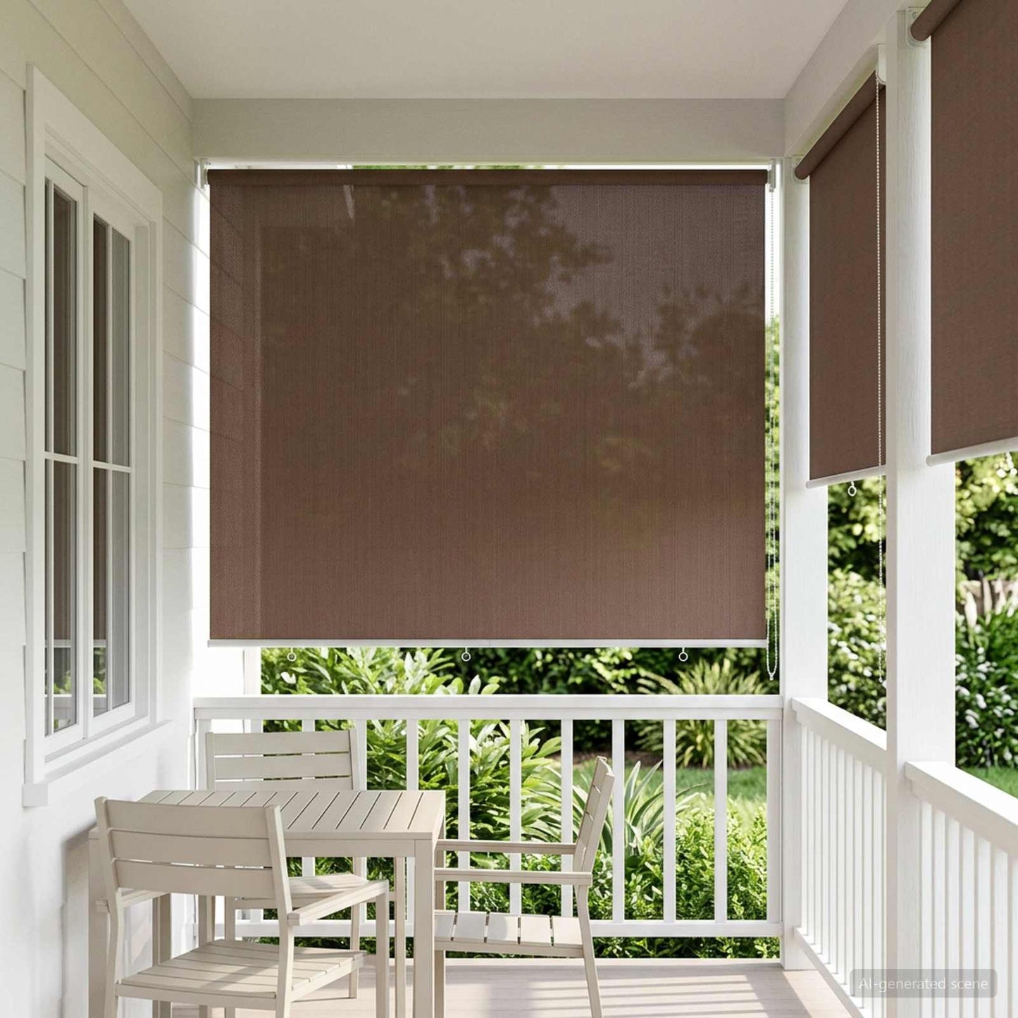 vidaXL Ρολό Εξωτερικού Χώρου 90% Φραγμός UV Taupe 220 x 140 cm HDPE