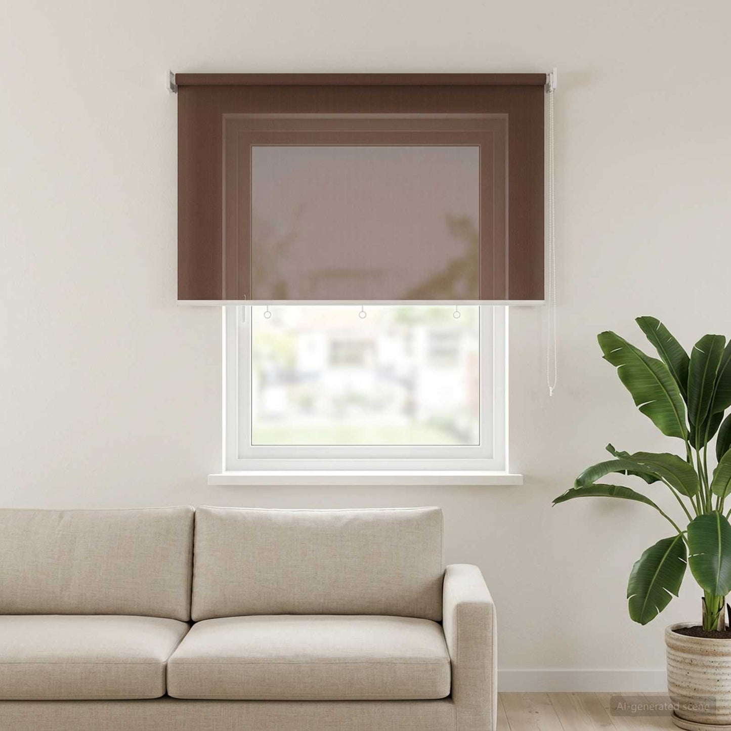 vidaXL Ρολό Εξωτερικού Χώρου 90% Φραγμός UV Taupe 240 x 140 cm HDPE