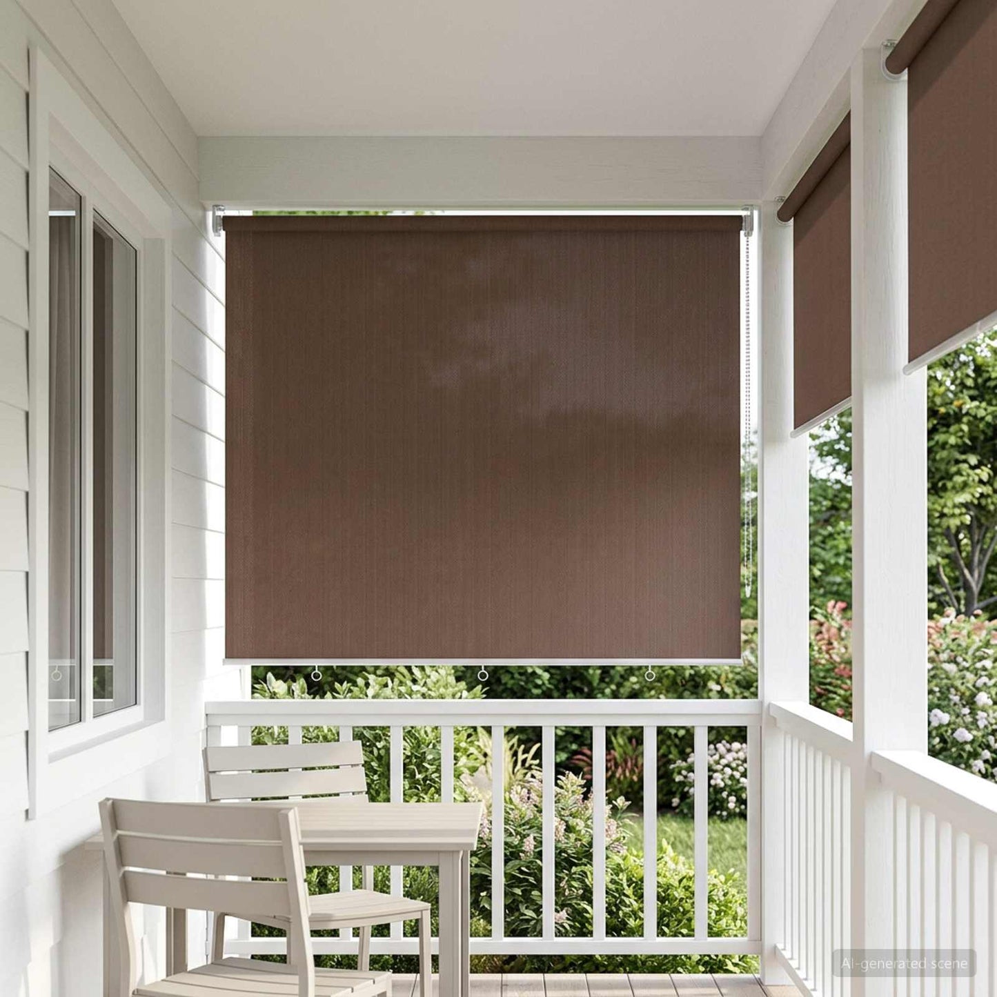 vidaXL Ρολό Εξωτερικού Χώρου 90% Φραγμός UV Taupe 240 x 140 cm HDPE