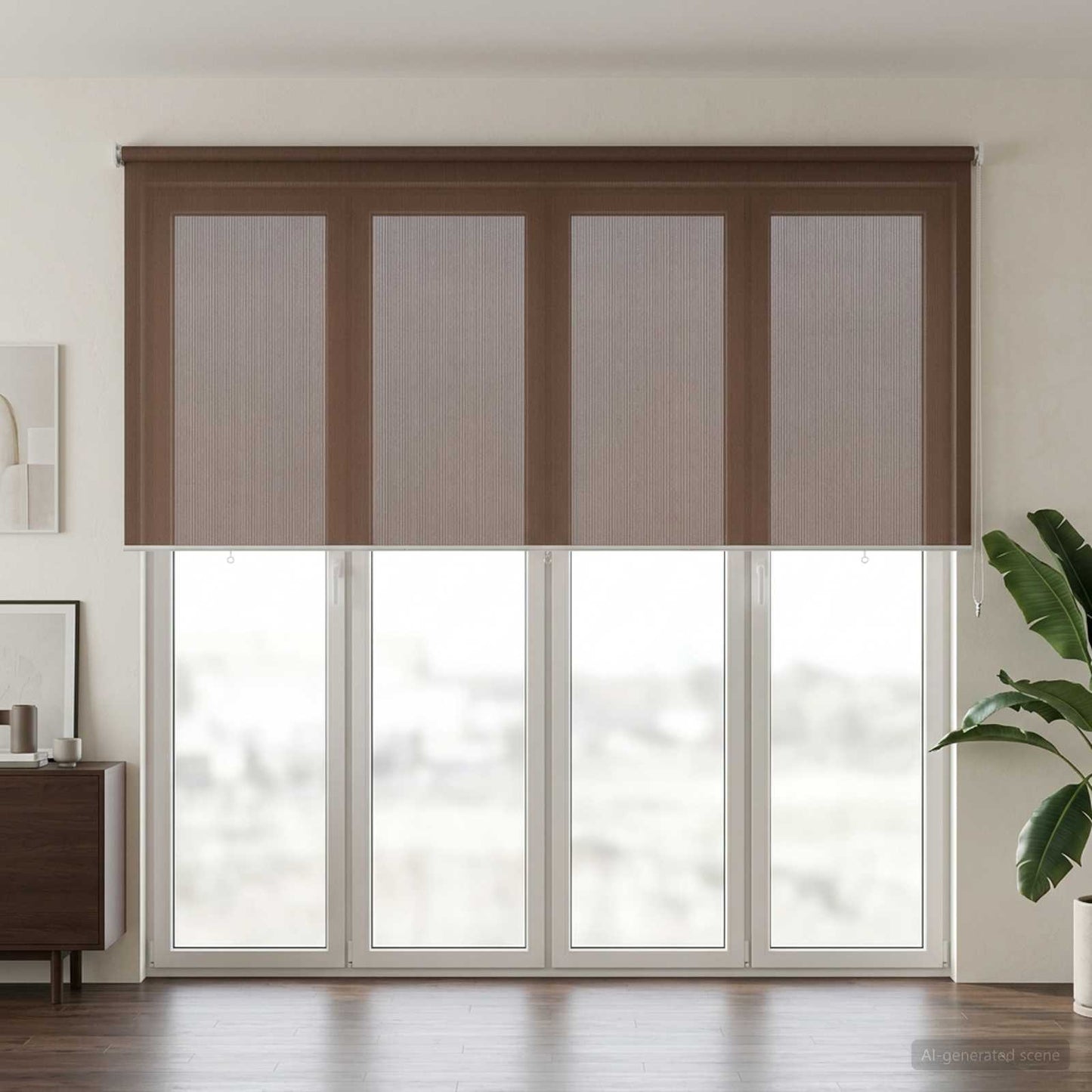 vidaXL Ρολό Εξωτερικού Χώρου 90% Φραγμός UV Taupe 350 x 140 cm HDPE