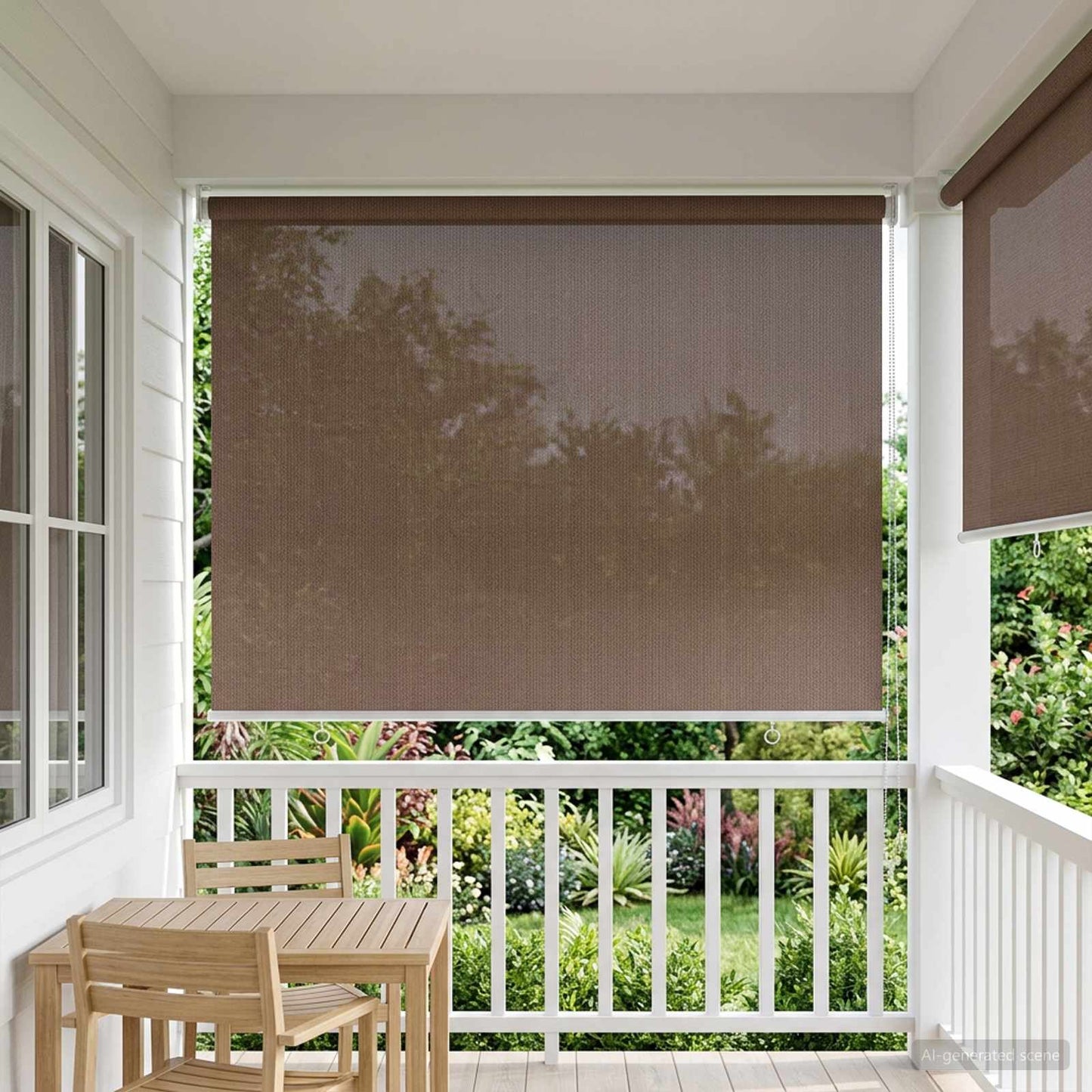 vidaXL Ρολό Εξωτερικού Χώρου 90% Φραγμός UV Taupe 60 x 230 cm HDPE