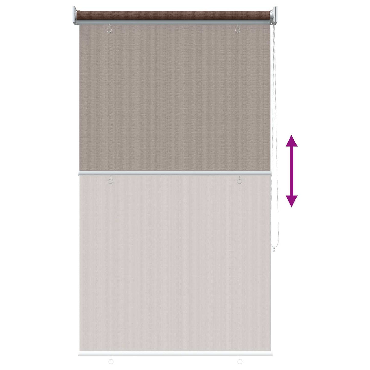 vidaXL Ρολό Εξωτερικού Χώρου 90% Φραγμός UV Taupe 60 x 230 cm HDPE