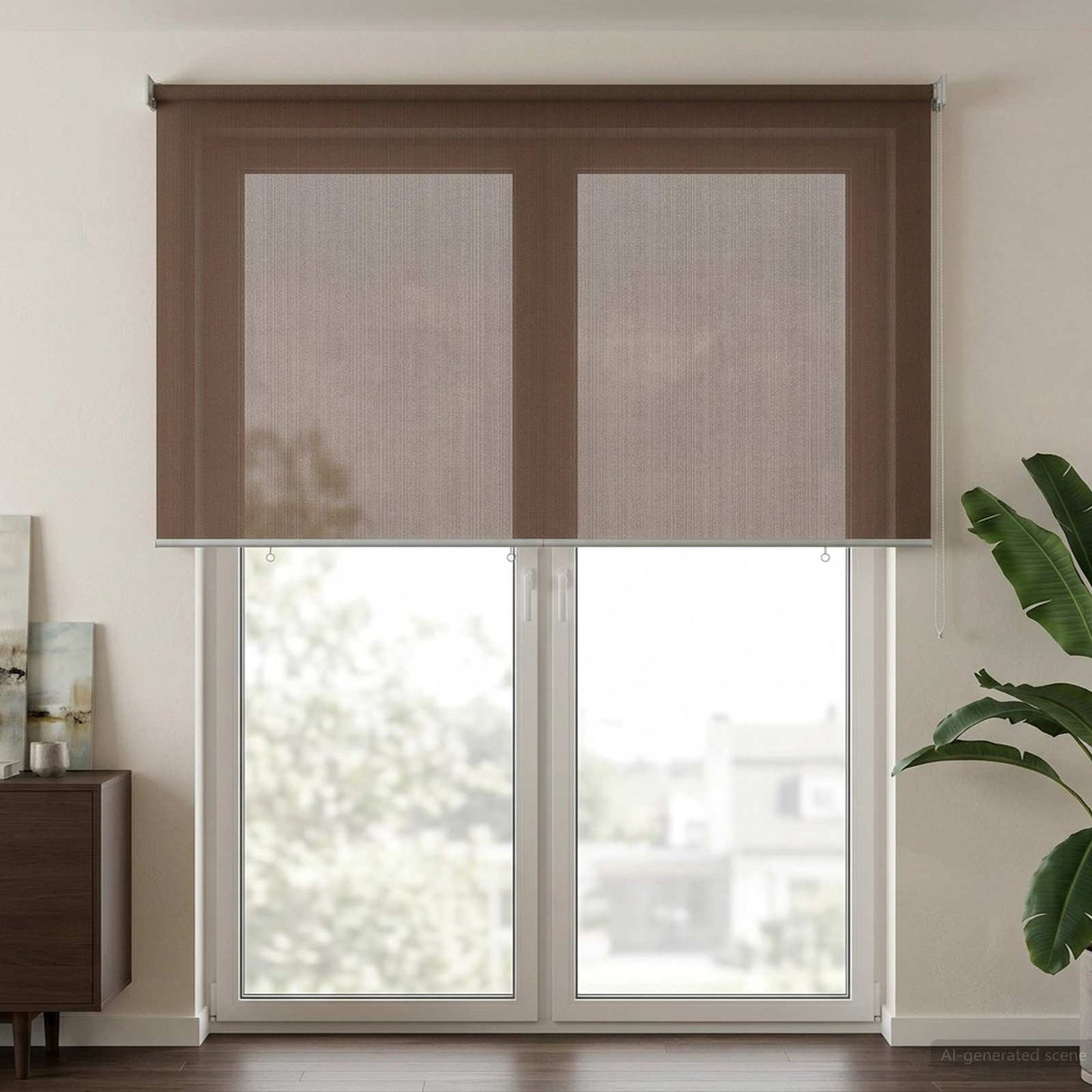 vidaXL Ρολό Εξωτερικού Χώρου 90% Φραγμός UV Taupe 120 x 230 cm HDPE