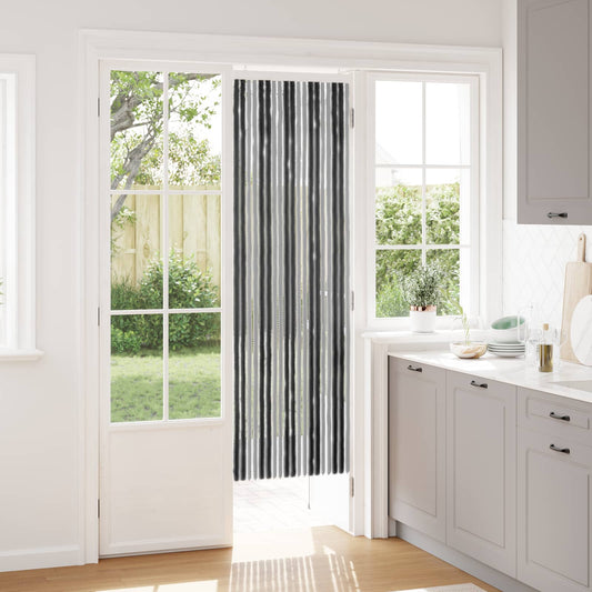vidaXL Κουρτίνα εντόμων Chenille Γκρι και Μαύρο 56 x 185 cm 100% PP