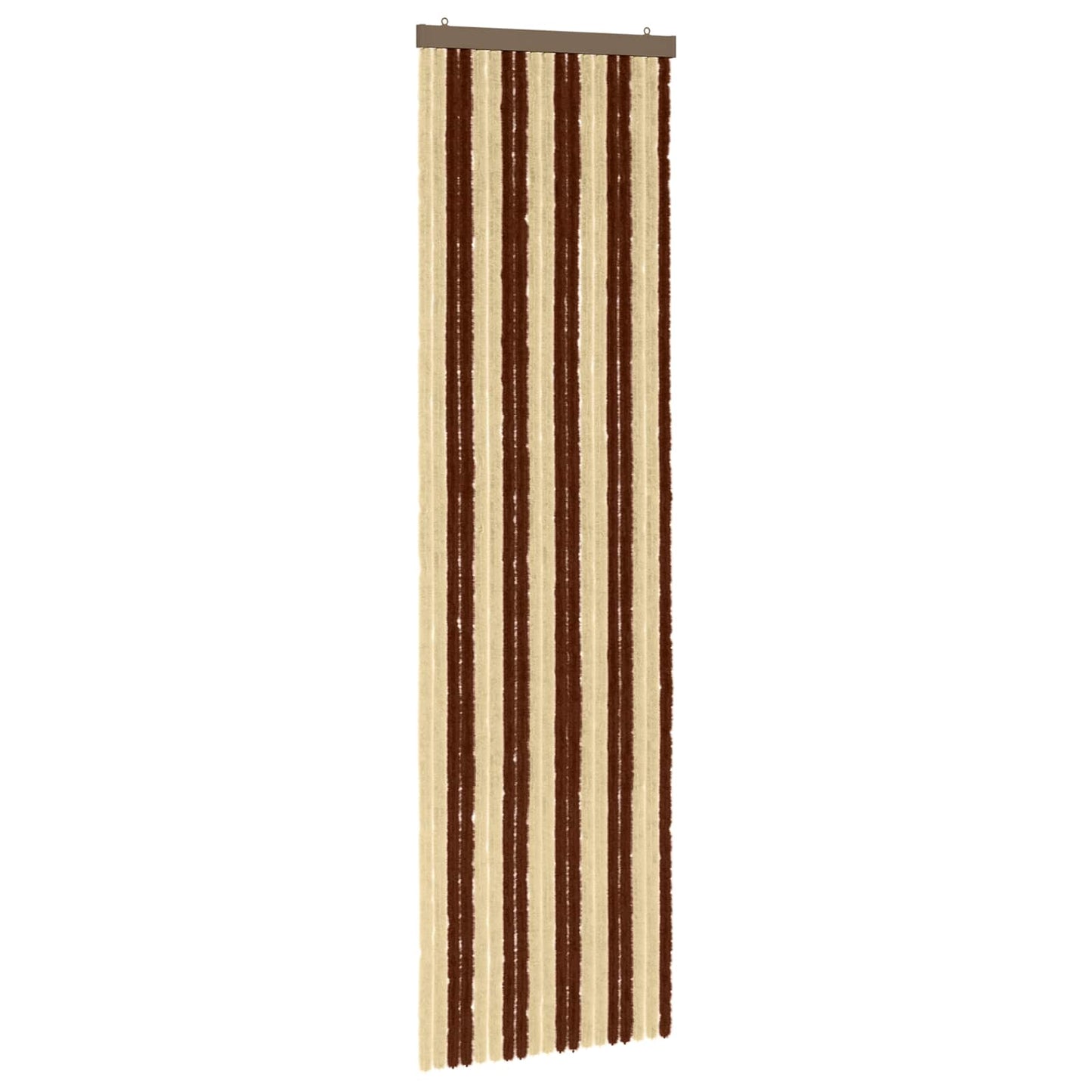 vidaXL Κουρτίνα εντόμων Chenille Καφέ και μπεζ 56 x 200 cm 100% PP