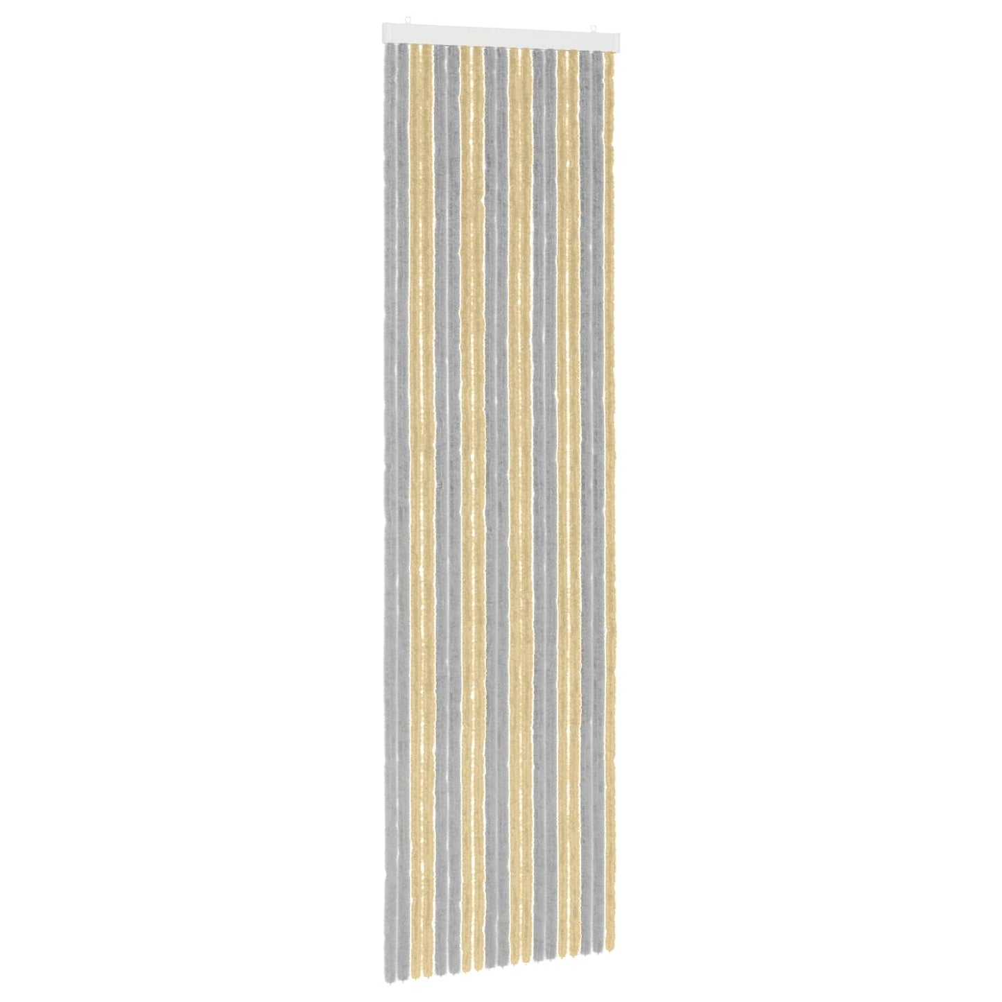 vidaXL Κουρτίνα εντόμων Chenille Γκρι και Μπεζ 56 x 200 cm 100% PP