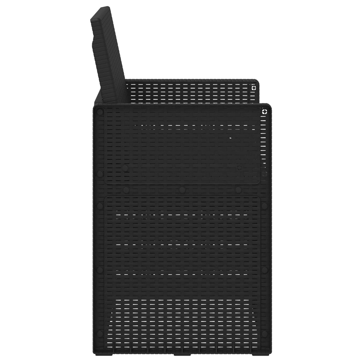 vidaXL Καρέκλες Εστιατορίου Κήπου 2 pcs Ανθρακί 53 x 47 x 88,5 εκ PP