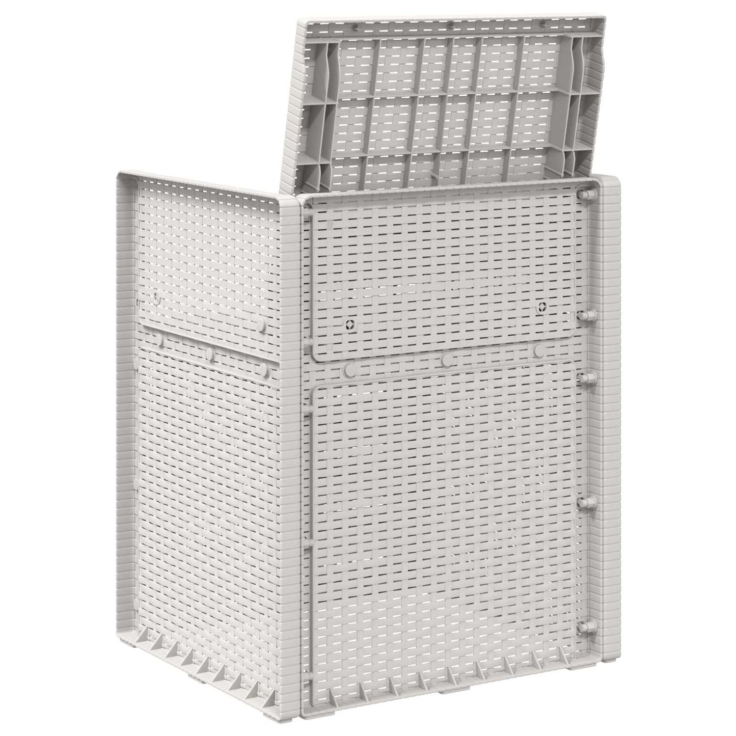 vidaXL Καρέκλες Εστιατορίου Κήπου 2 pcs Λευκό PP