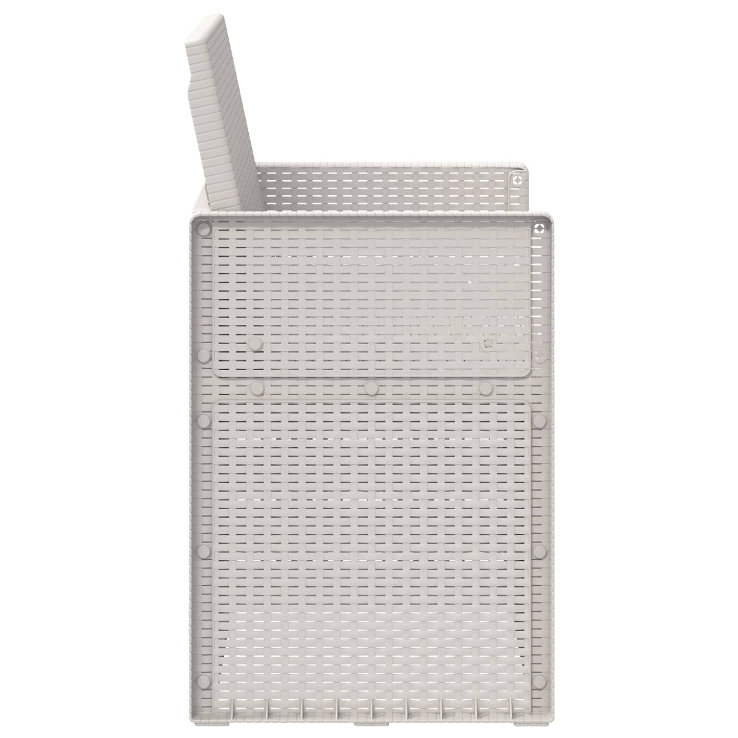 vidaXL Καρέκλες Εστιατορίου Κήπου 2 pcs Λευκό PP