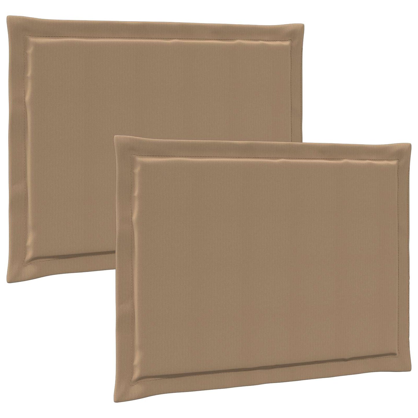 vidaXL Μαξιλάρια καθισμάτων 2 pcs Taupe 47 x 36 x 2 εκ. Πολυεστέρας