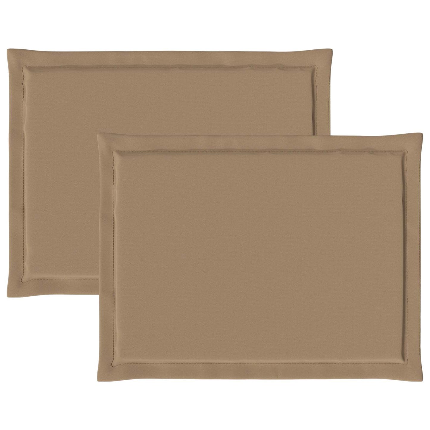vidaXL Μαξιλάρια καθισμάτων 2 pcs Taupe 47 x 36 x 2 εκ. Πολυεστέρας