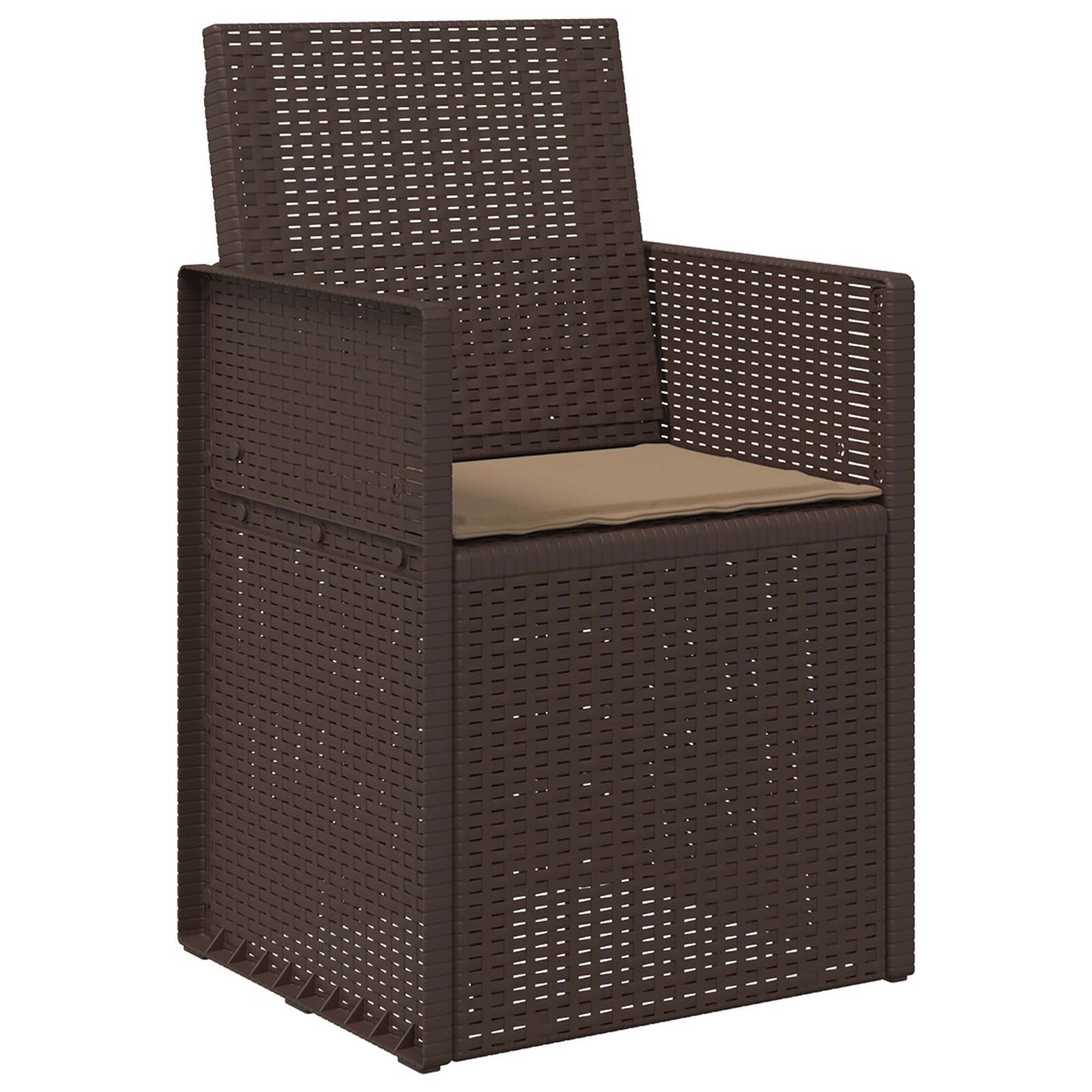 vidaXL Μαξιλάρια καθισμάτων 2 pcs Taupe 47 x 36 x 2 εκ. Πολυεστέρας