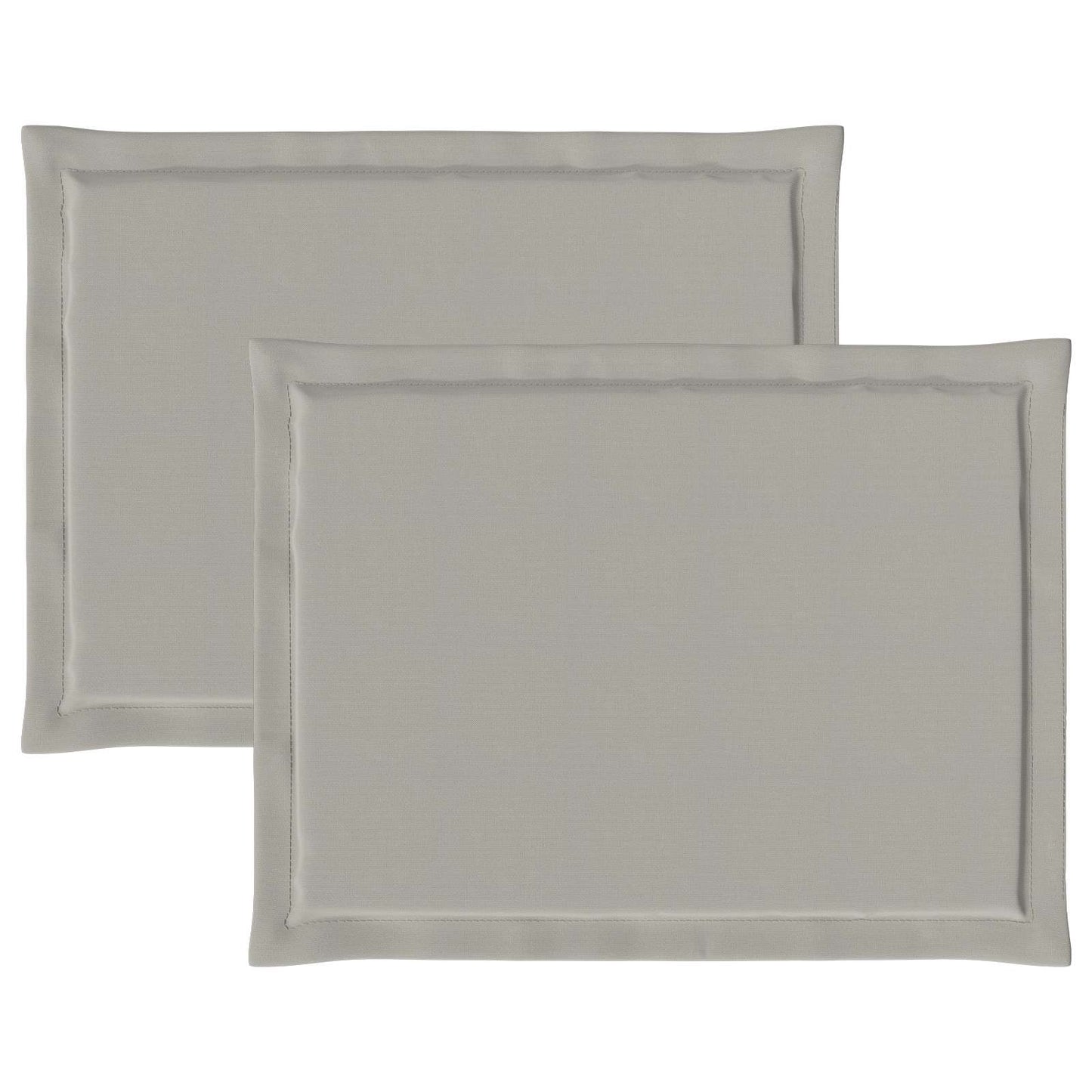 vidaXL Μαξιλάρια καθισμάτων 2 pcs Ανοιχτό γκρι 47 x 36 x 2 εκ.