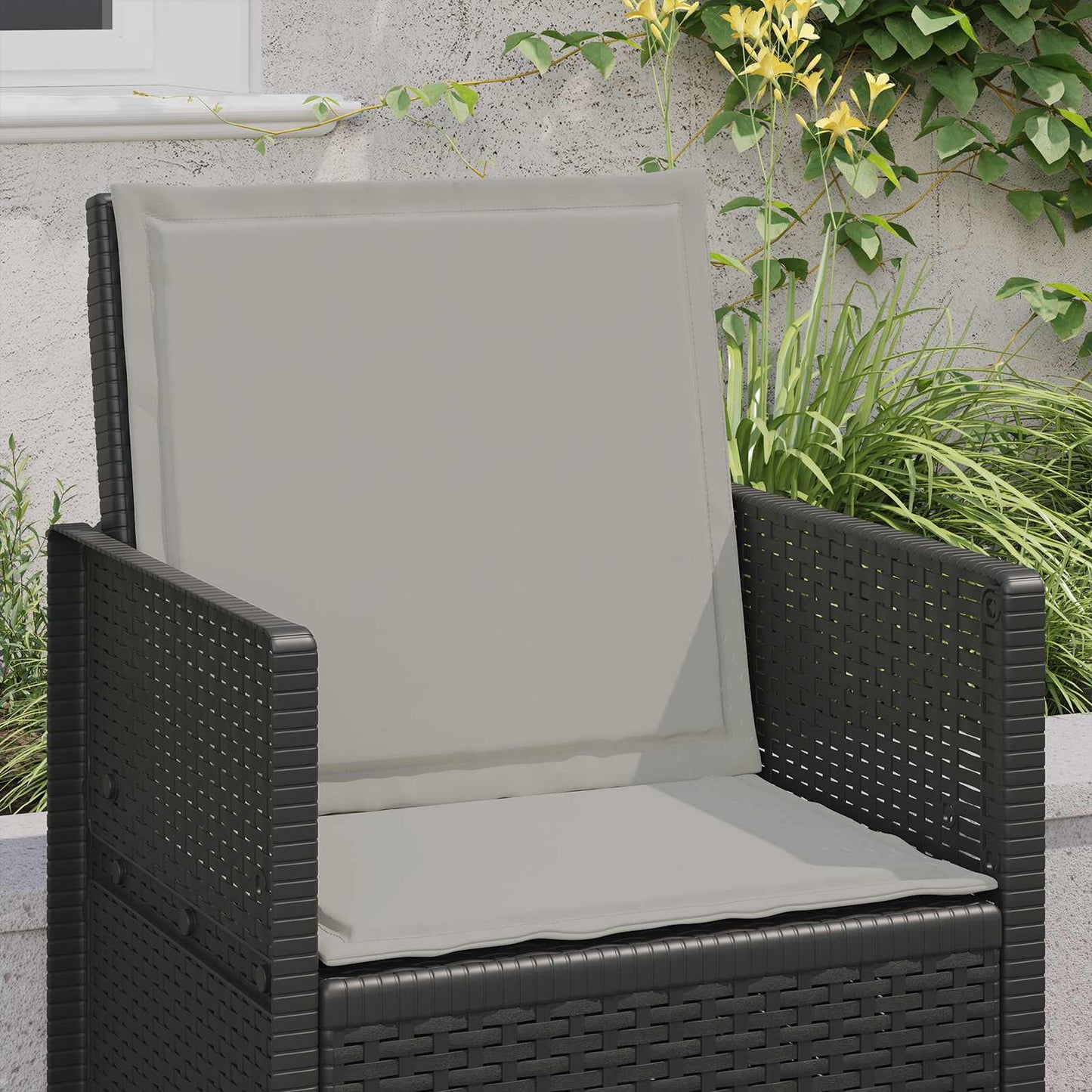 vidaXL Μαξιλάρια Καθίσματος και Πλάτης 2 pcs Ανοιχτό γκρι