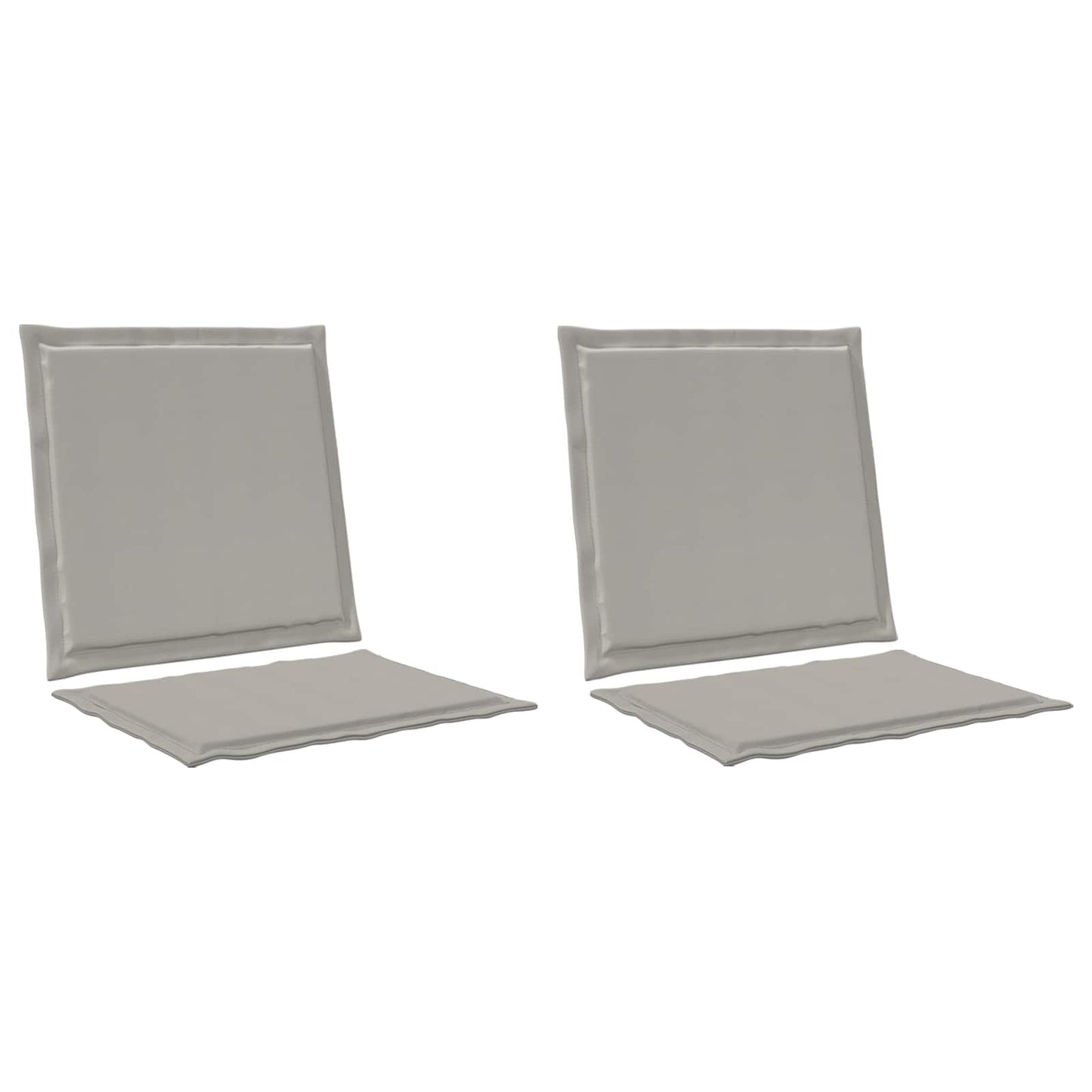 vidaXL Μαξιλάρια Καθίσματος και Πλάτης 2 pcs Ανοιχτό γκρι