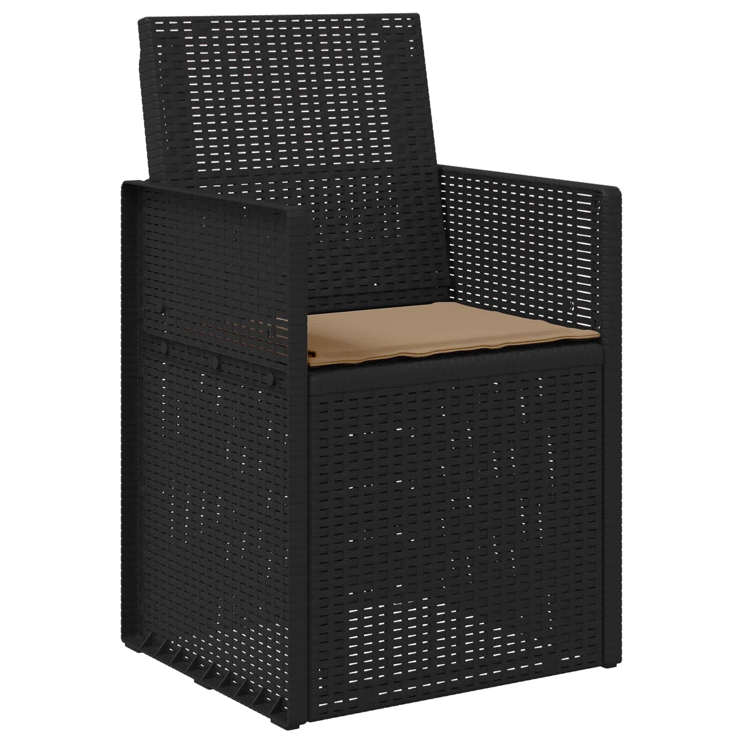vidaXL Καρέκλες Εστιατορίου Κήπου 2 pcs Ανθρακί και Taupe PP