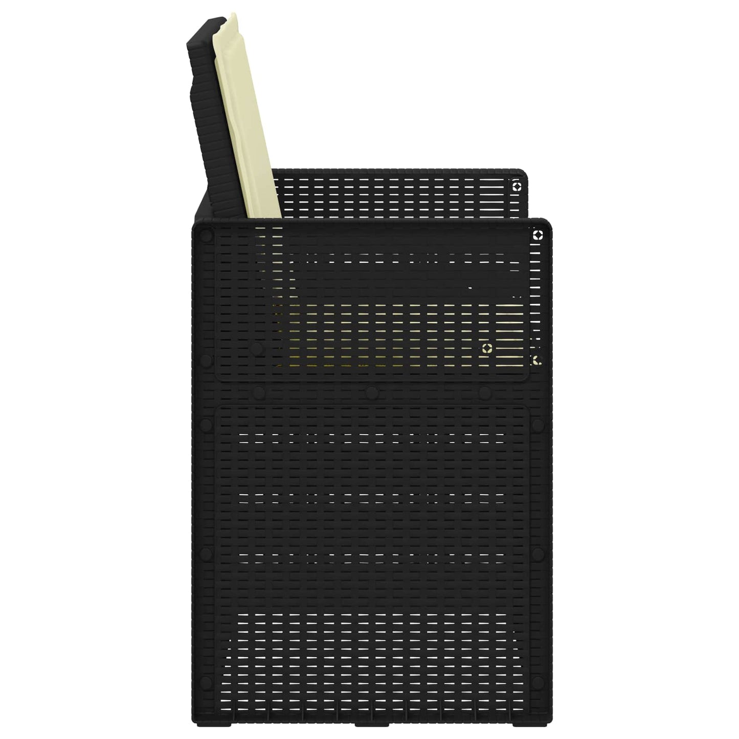 vidaXL Καρέκλες Εστιατορίου Κήπου 2 pcs Ανθρακί και Κρεμ PP