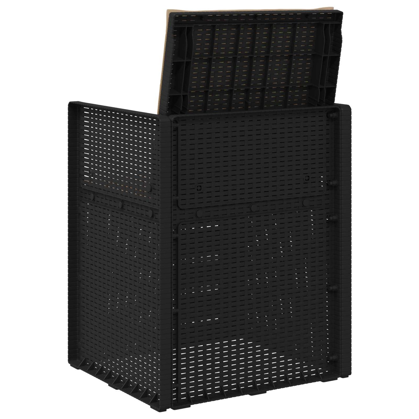 vidaXL Καρέκλες Εστιατορίου Κήπου 2 pcs Ανθρακί και Taupe PP