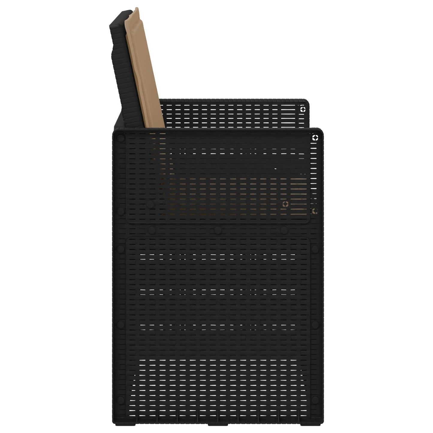 vidaXL Καρέκλες Εστιατορίου Κήπου 2 pcs Ανθρακί και Taupe PP