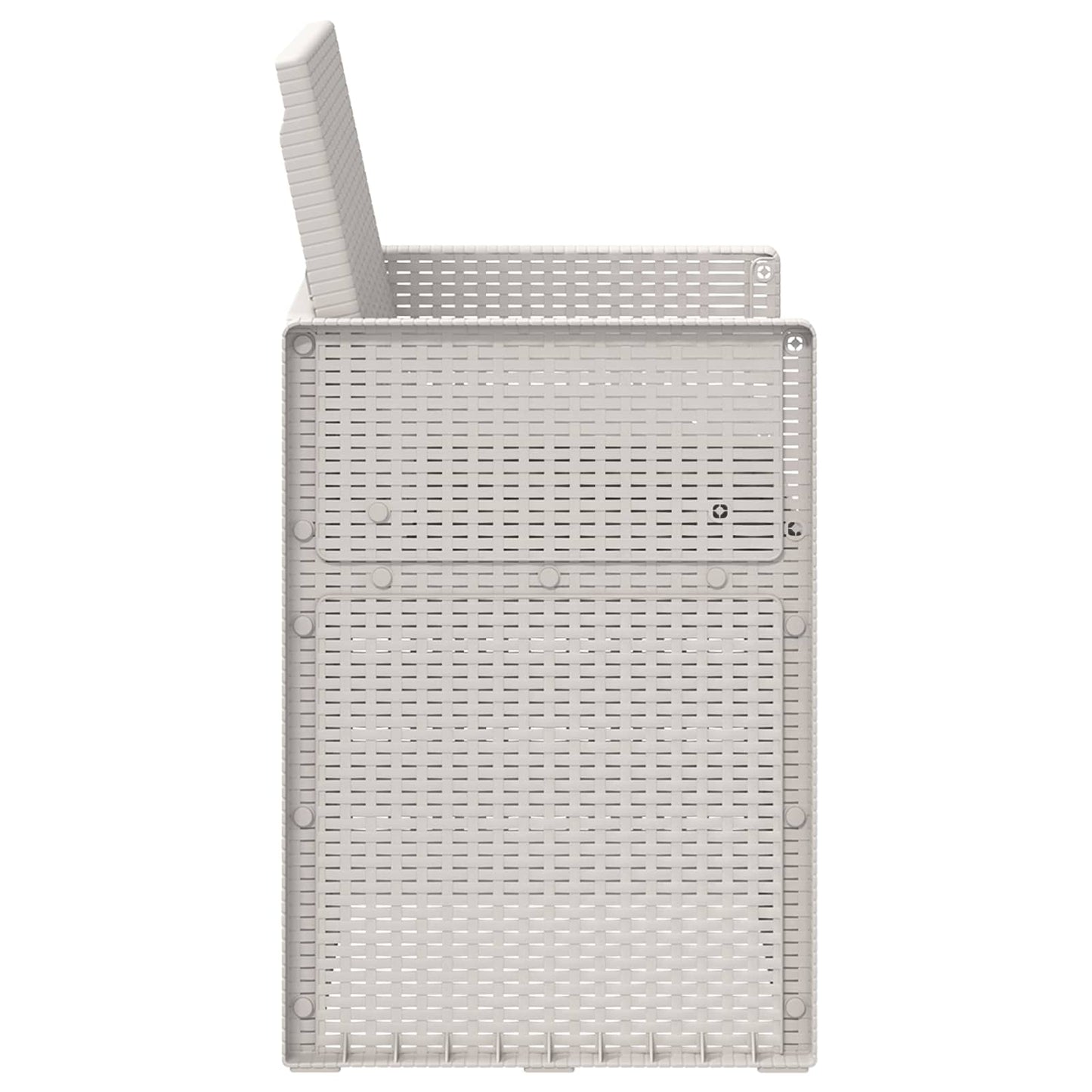 vidaXL Καρέκλες Εστιατορίου Κήπου 2 pcs Άσπρο και Ανθρακί PP