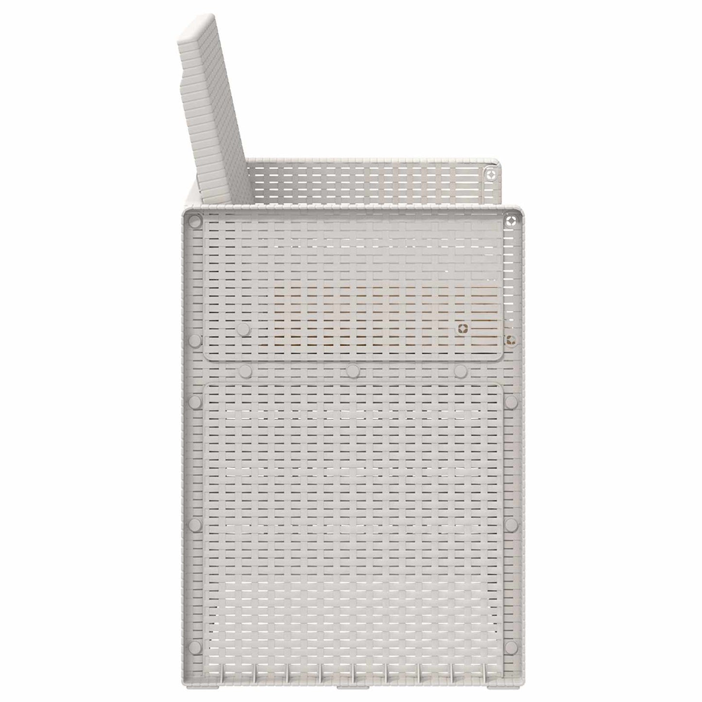 vidaXL Καρέκλες Εστιατορίου Κήπου 2 pcs Λευκό και Taupe PP