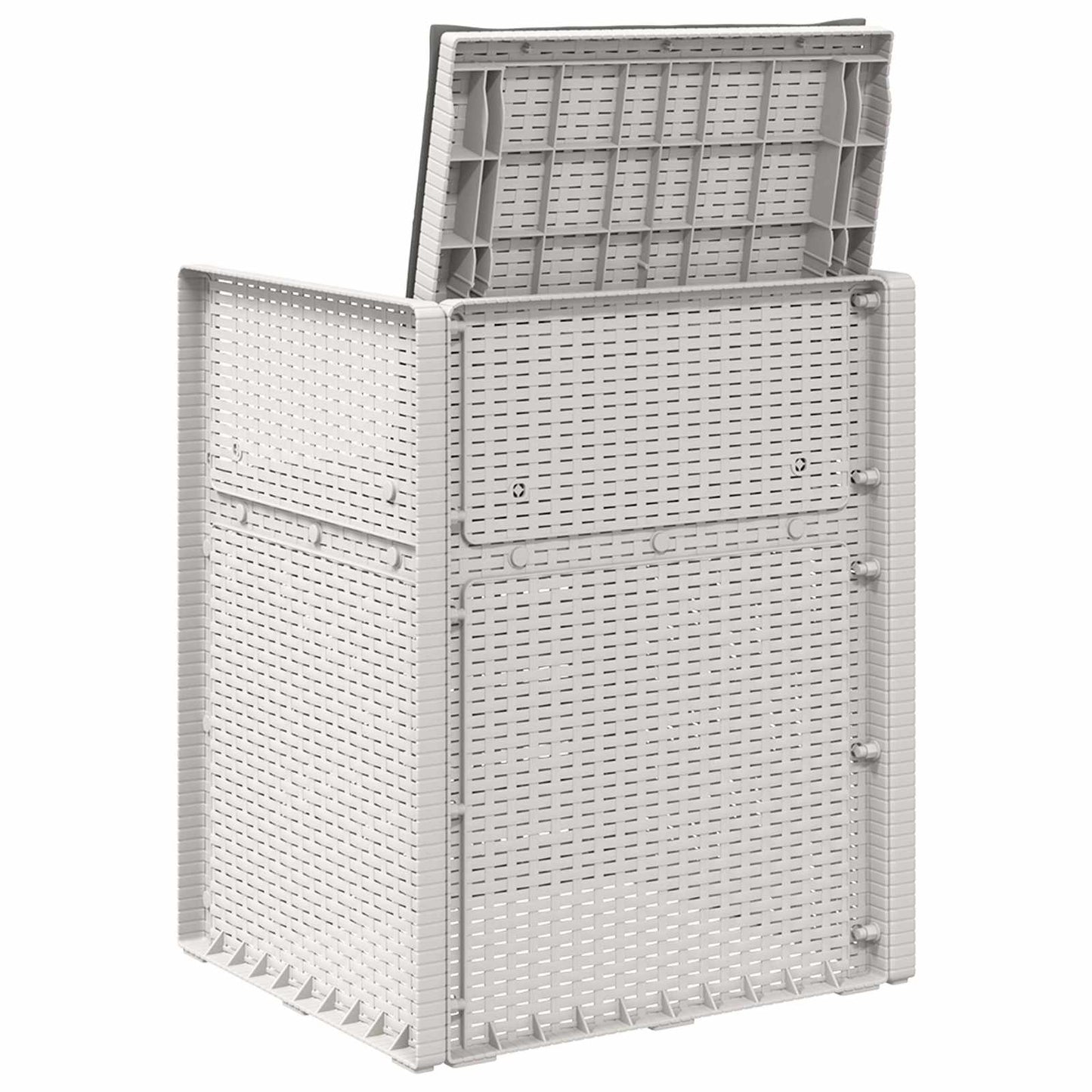 vidaXL Καρέκλες Εστιατορίου Κήπου 2 pcs Άσπρο και Ανθρακί PP