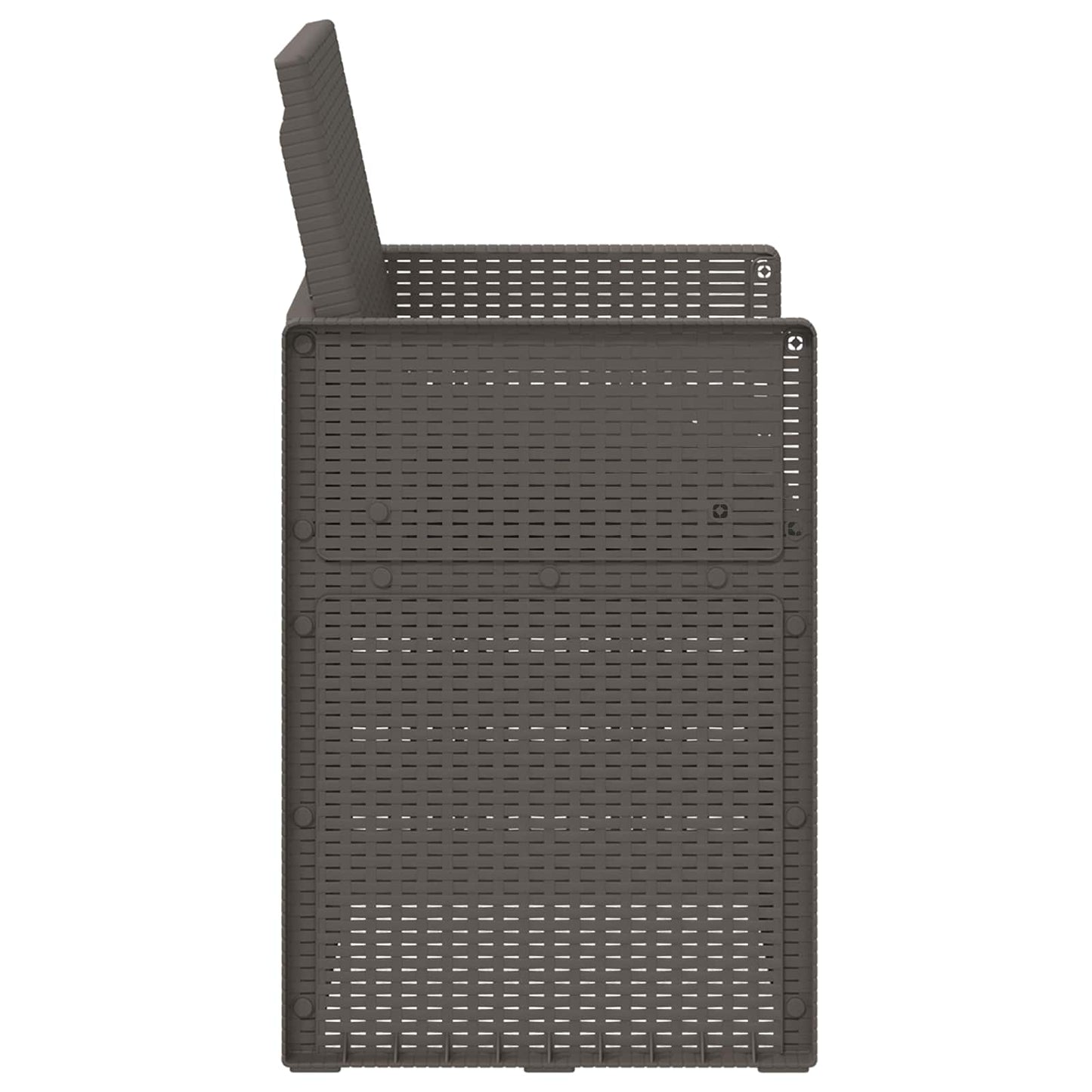 vidaXL Καρέκλες Εστιατορίου Κήπου 2 pcs Ανοιχτό Γκρι και Ανθρακί PP