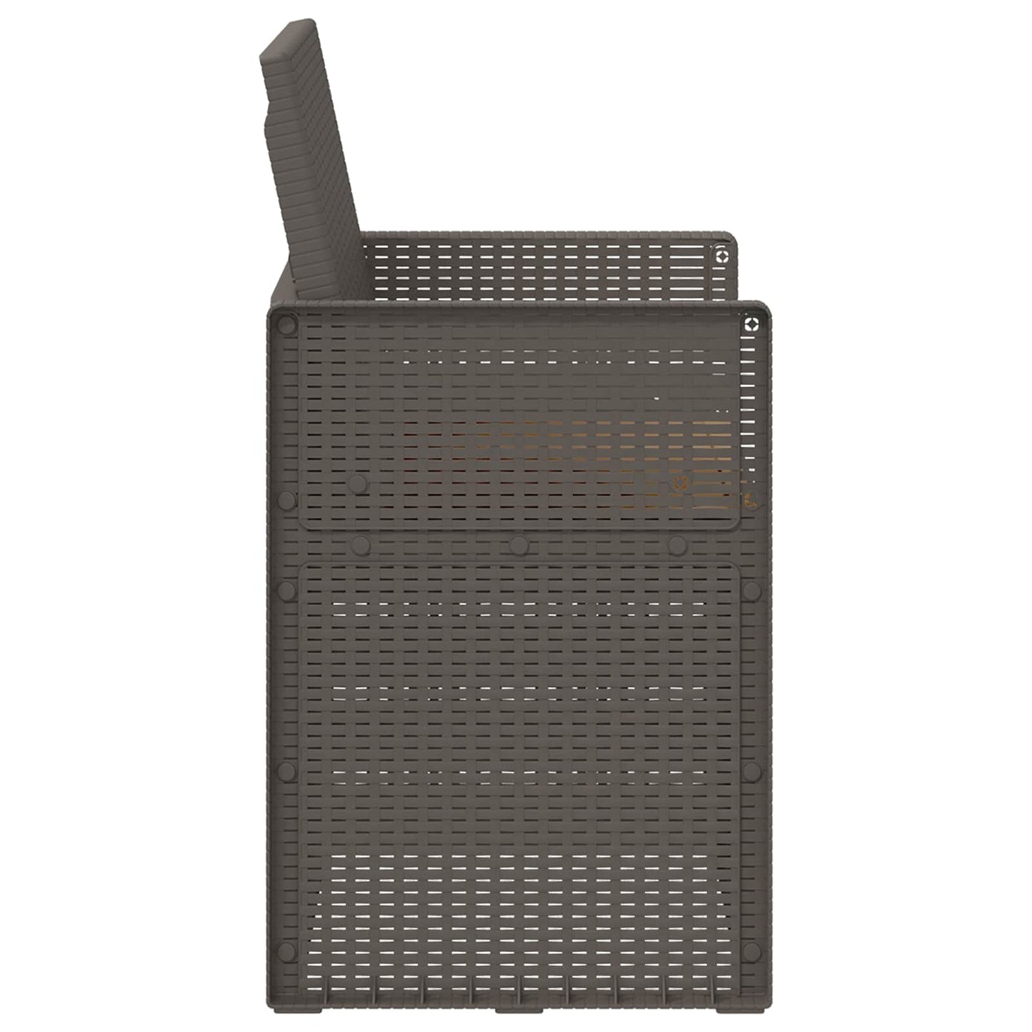 vidaXL Καρέκλες Εστιατορίου Κήπου 2 pcs Ανοιχτό γκρι και ταουπά PP
