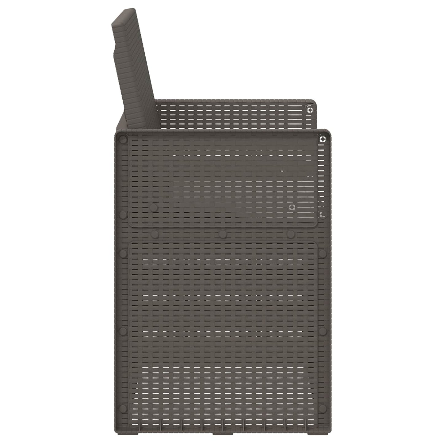 vidaXL Καρέκλες Εστιατορίου Κήπου 2 pcs Ανοιχτό γκρι PP