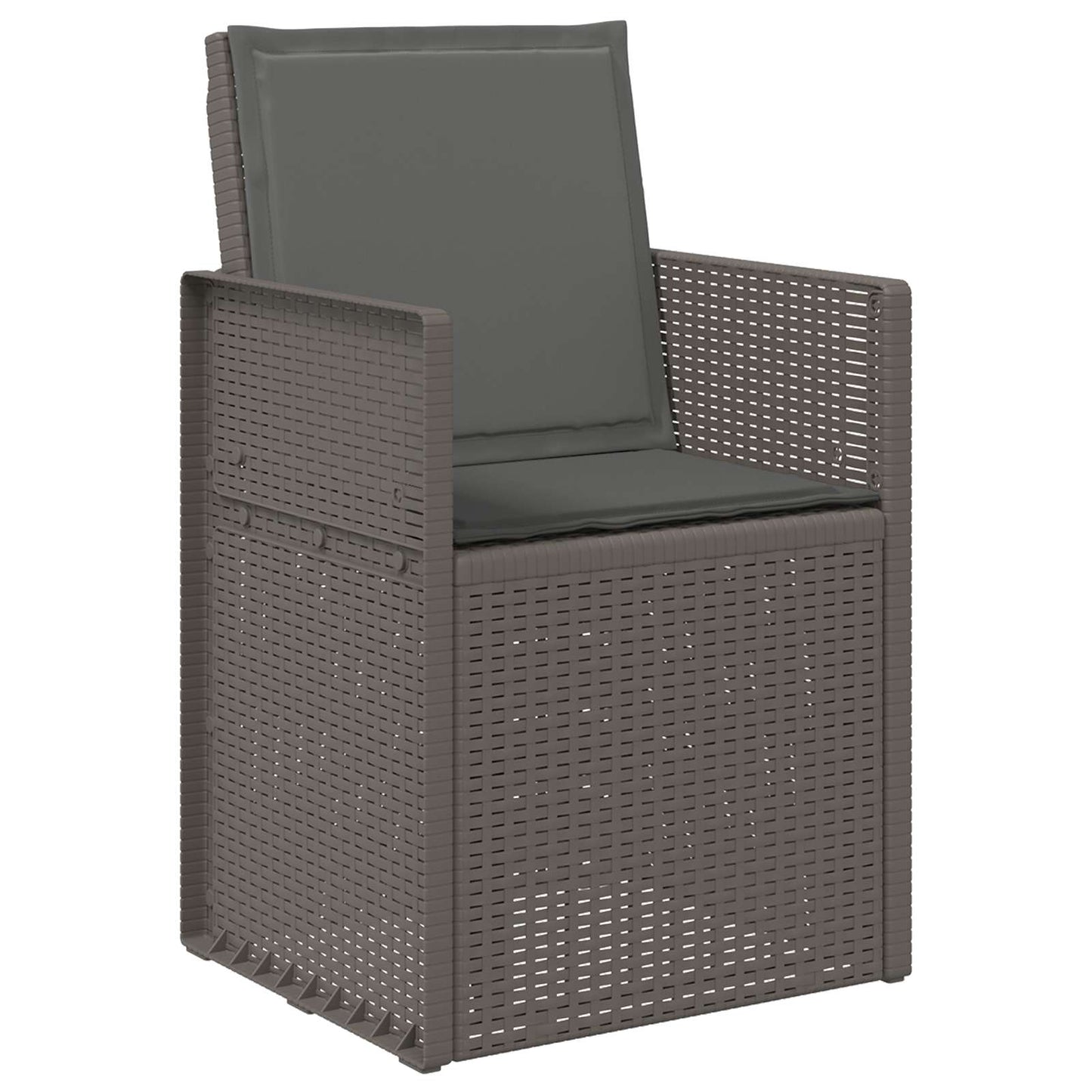 vidaXL Καρέκλες Εστιατορίου Κήπου 2 pcs Ανοιχτό Γκρι και Ανθρακί PP