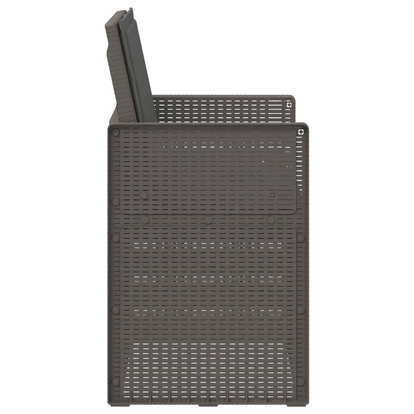 vidaXL Καρέκλες Εστιατορίου Κήπου 2 pcs Ανοιχτό Γκρι και Ανθρακί PP