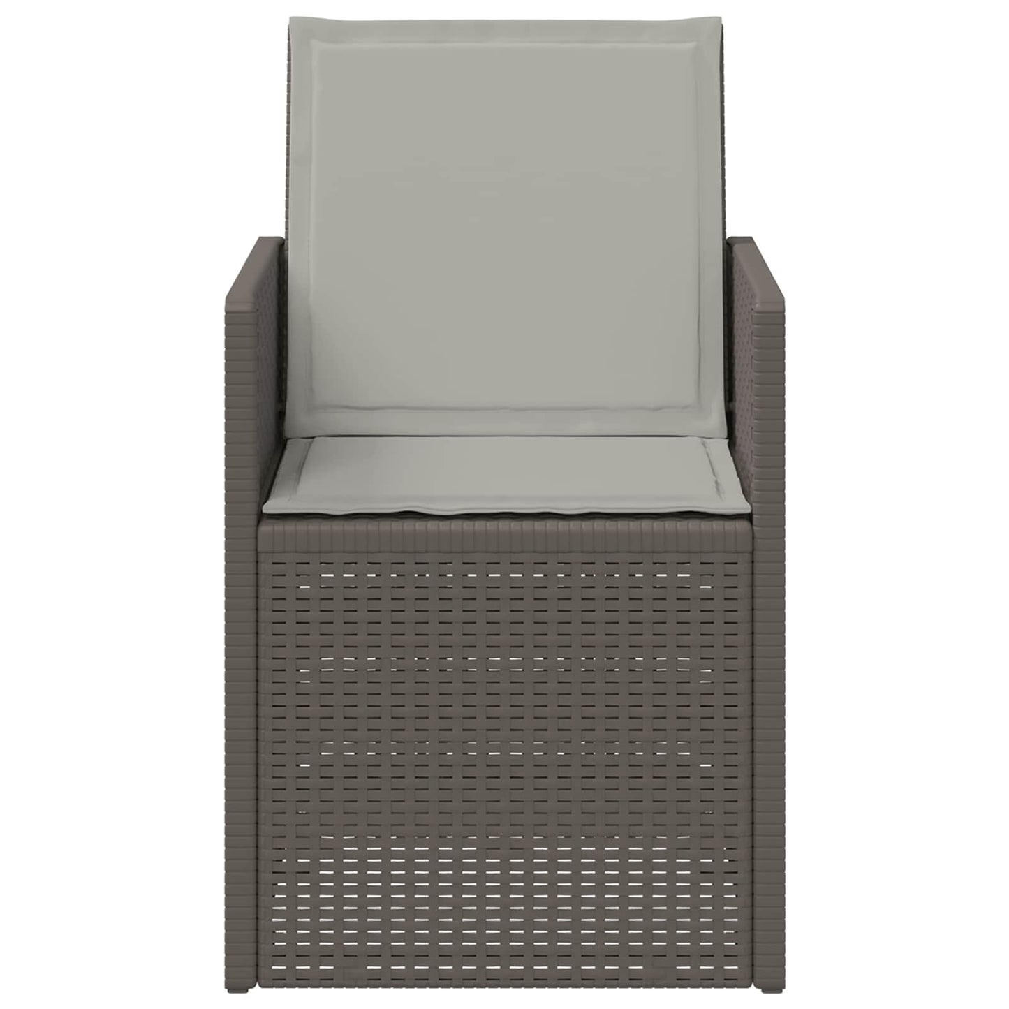 vidaXL Καρέκλες Εστιατορίου Κήπου 2 pcs Ανοιχτό γκρι PP
