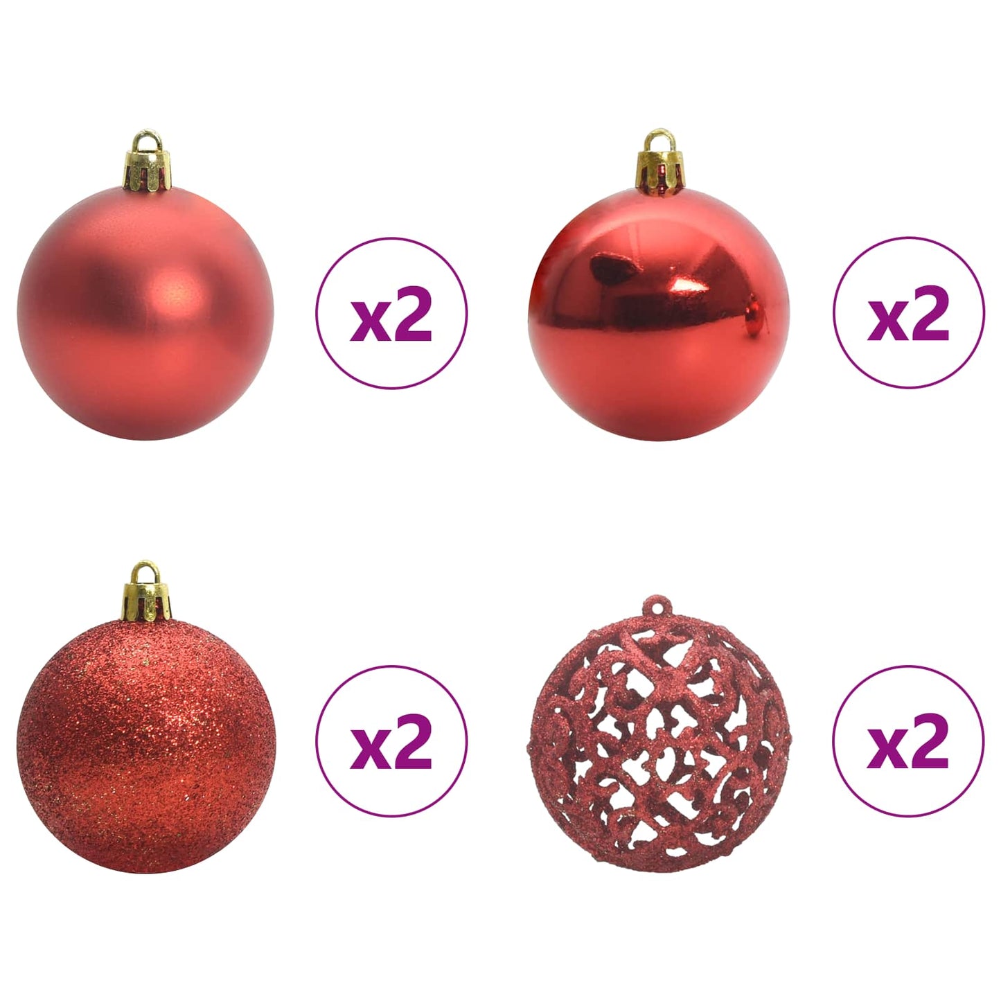 vidaXL Τεχνητό Χριστουγεννιάτικο Δέντρο Λευκό 150 cm PVC και Ατσάλι