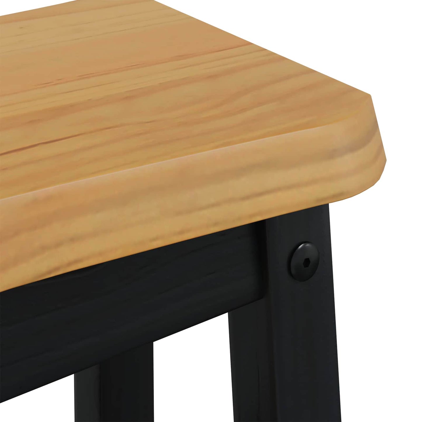 VidaXL Μπαρ σκαμπό EKAI 2 pcs Μαύρο 40 x 29 x 45,5 εκ
