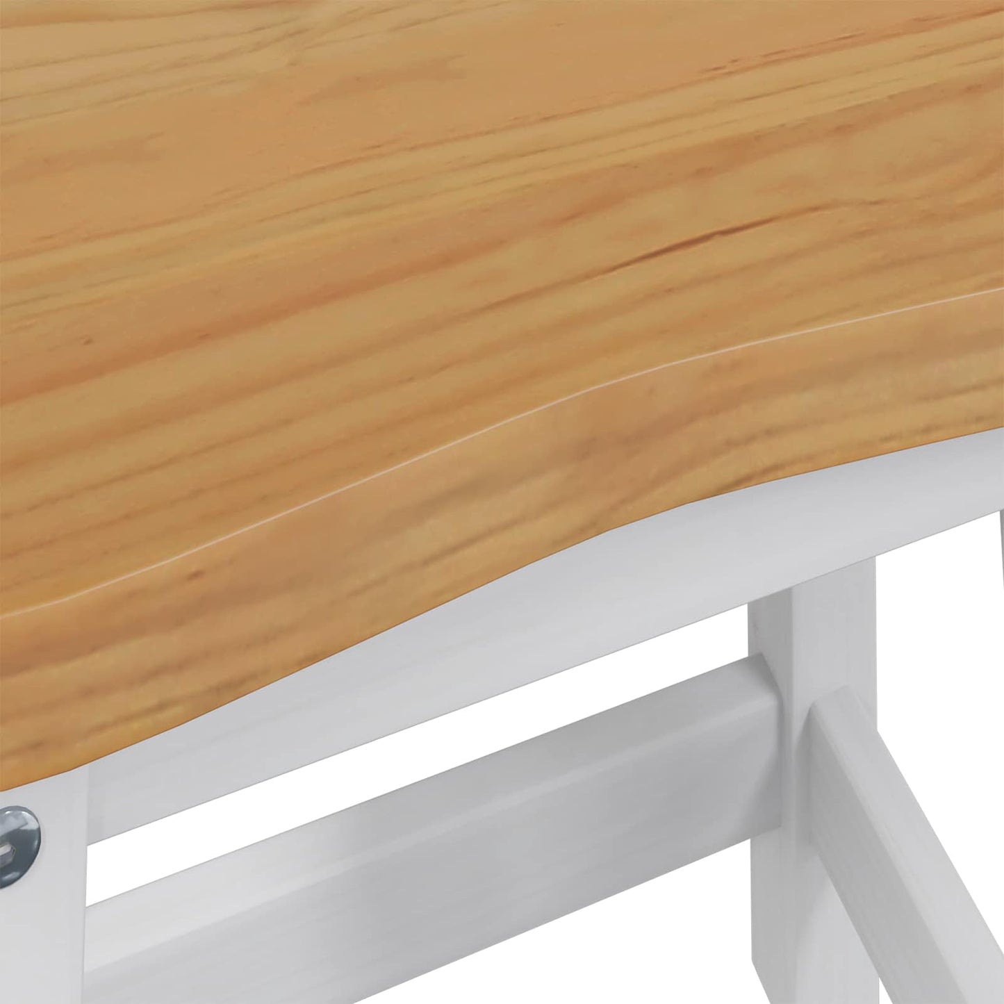 VidaXL Μπαρ σκαμπό EKAI 2 pcs Λευκό 40 x 29 x 45,5 εκ