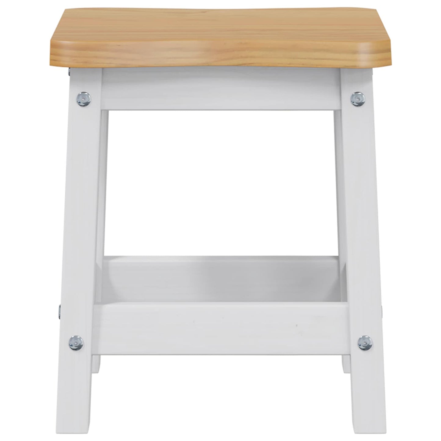 VidaXL Μπαρ σκαμπό EKAI 2 pcs Λευκό 40 x 29 x 45,5 εκ