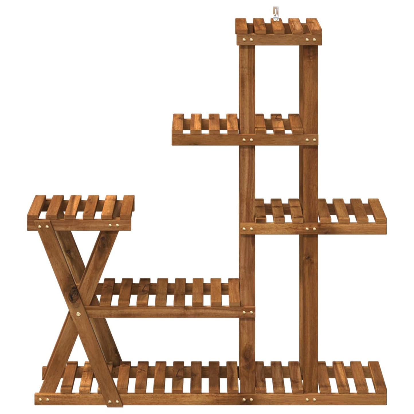 vidaXL Βάση φυτών Φυσικό 95 x 25 x 101,5 εκ. Στερεό Ξύλο Ακακίας