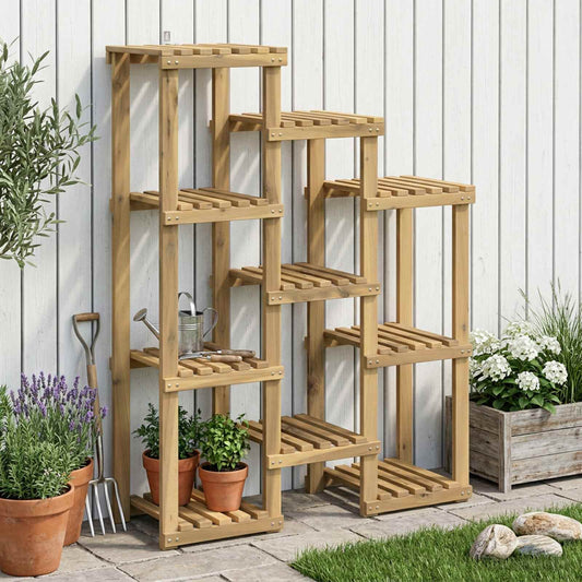 vidaXL Βάση φυτών Λευκό 85 x 30 x 114,5 εκ. Στερεό Ξύλο Ακακίας