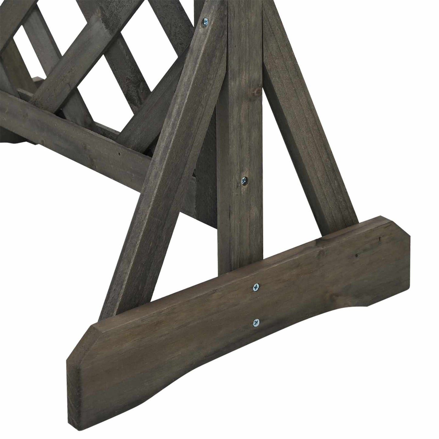 vidaXL Καθέτος κήπος με πέργκολα Γκρι 48 x 30 x 70,5 εκ