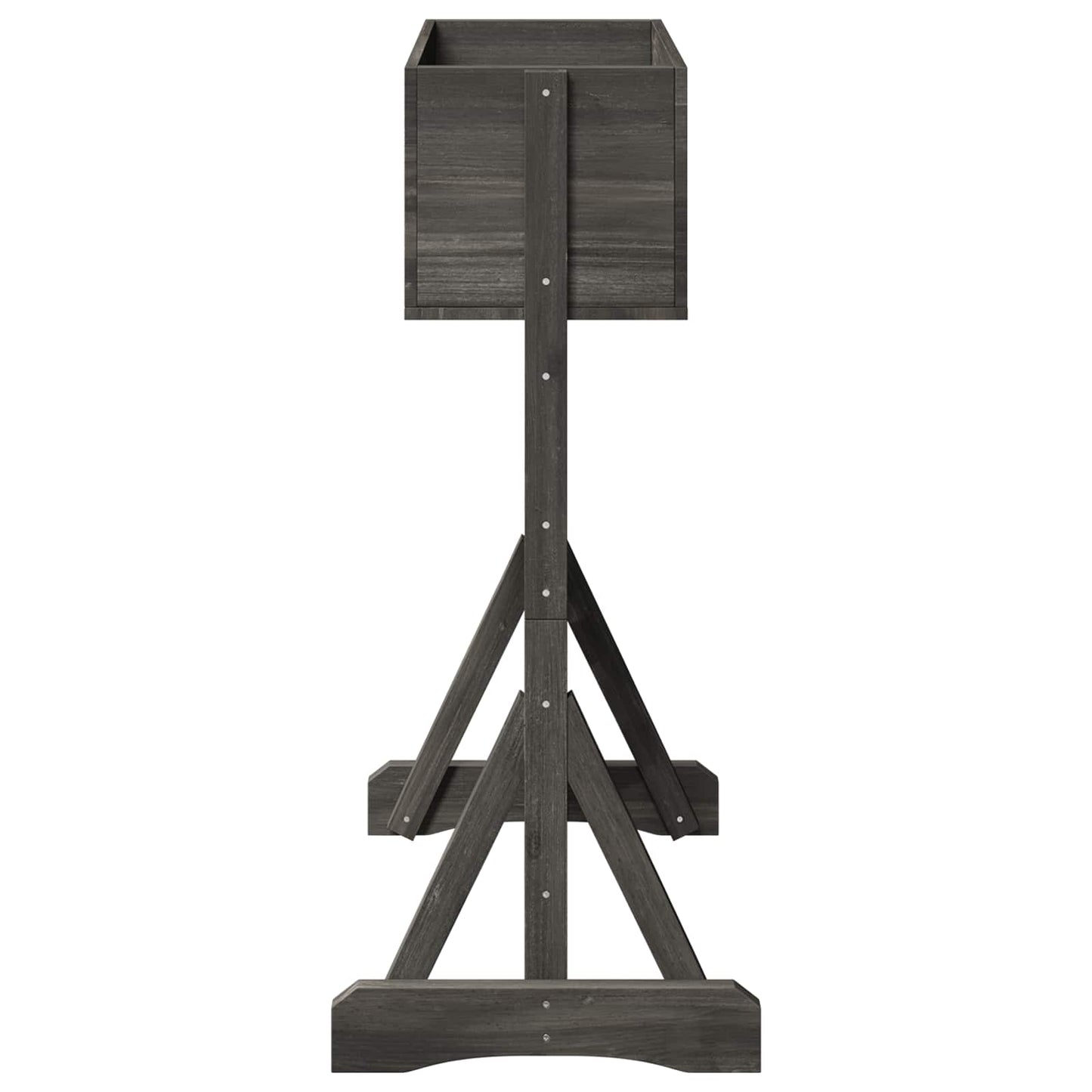vidaXL Καθέτος κήπος με πέργκολα Γκρι 48 x 30 x 70,5 εκ