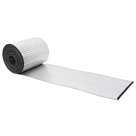 vidaxl Περίγραμμα γκαζόν 20 μ x 10 εκ Γαλβανισμένος Χάλυβας Ασημί