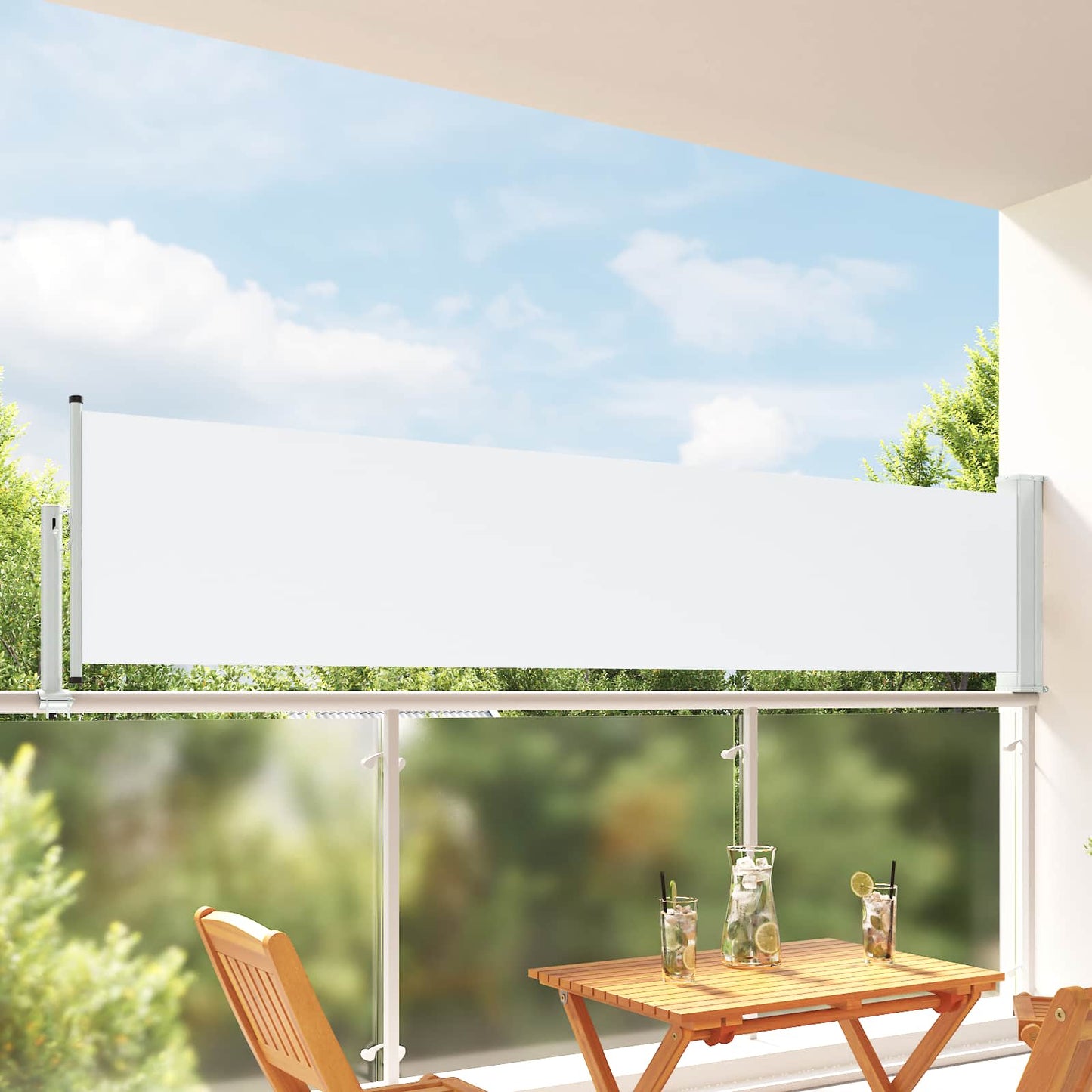 vidaXL Προστασία Πλευράς 80 x 300 cm 100% πολυεστέρας σίδερο χάλυβας