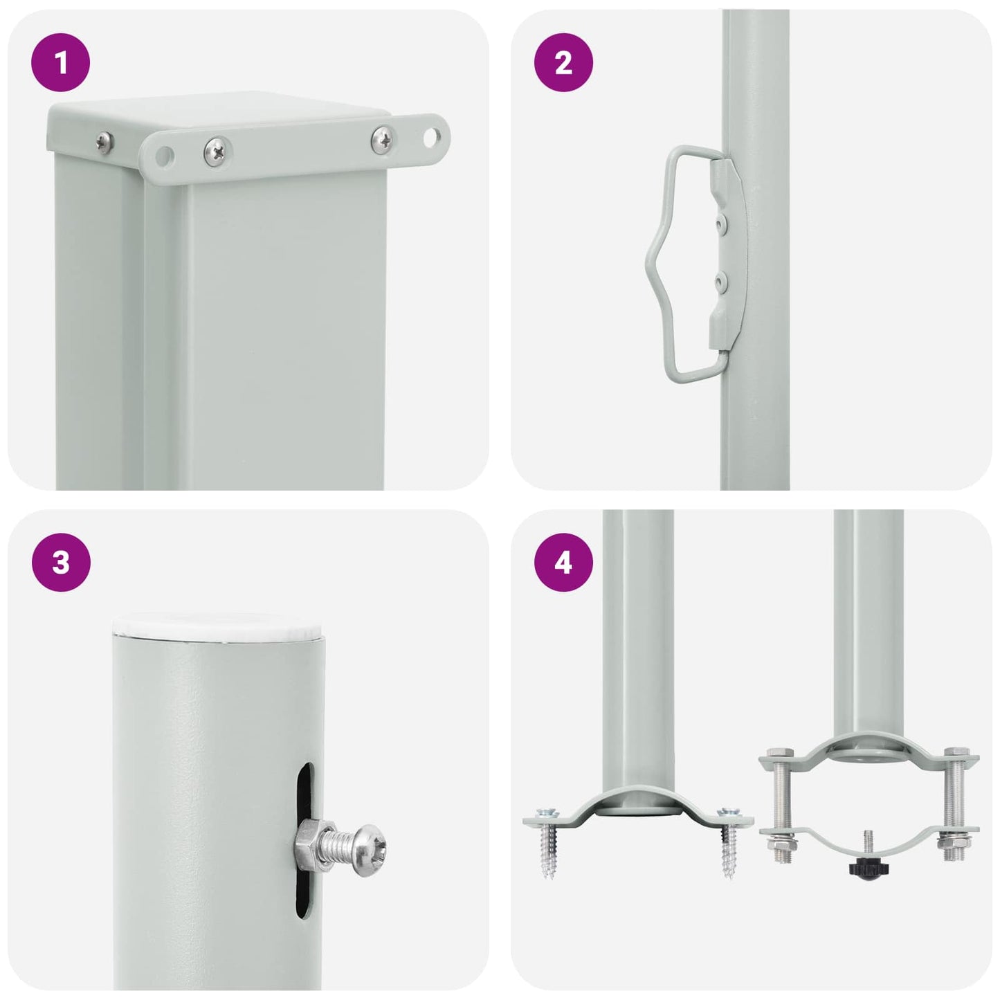 vidaXL Προστασία Πλευράς 140 x 300 cm 100% πολυεστέρας σίδερο χάλυβας