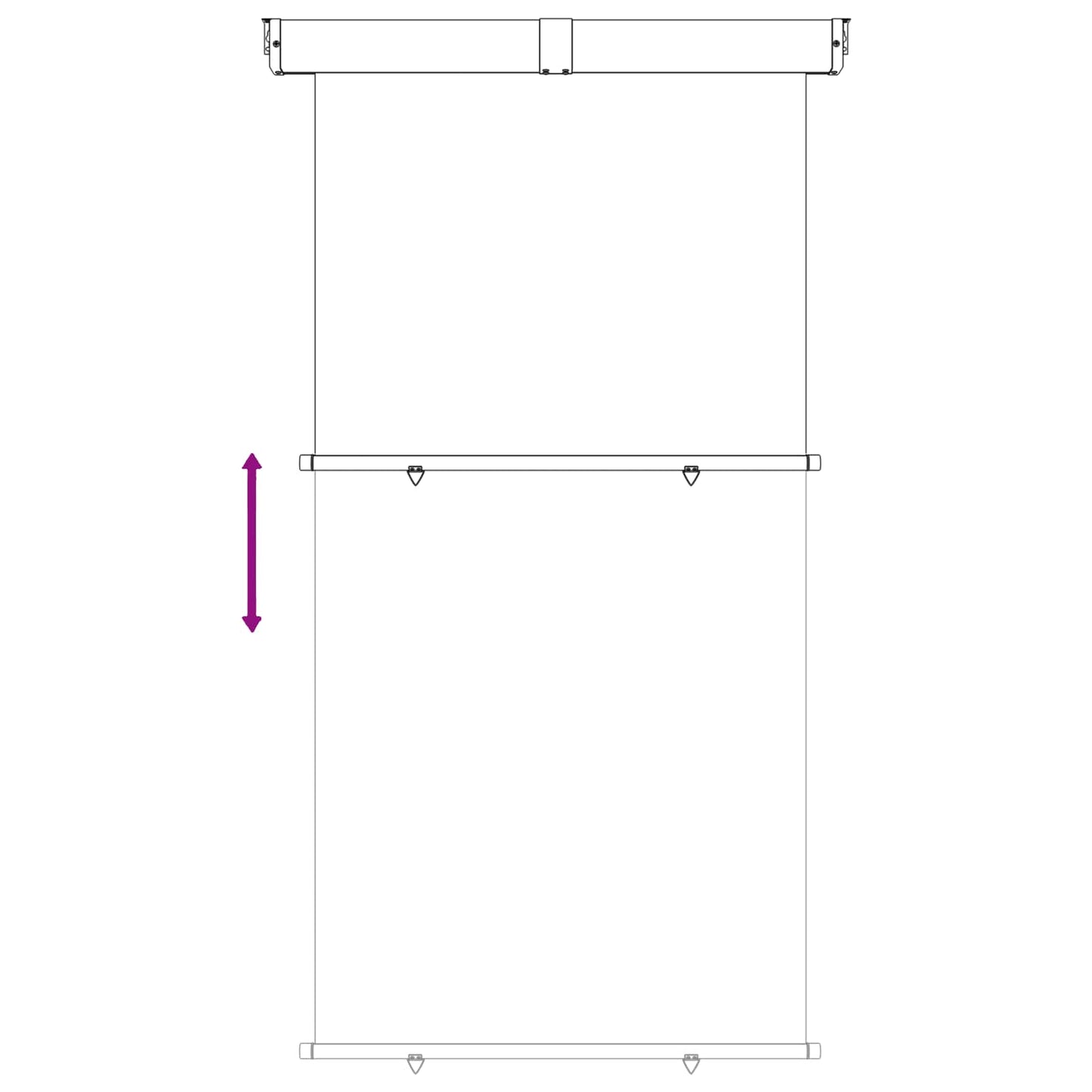 vidaXL Αυλούπα Πλευράς Μπαλκονιού 170 x 250 cm
