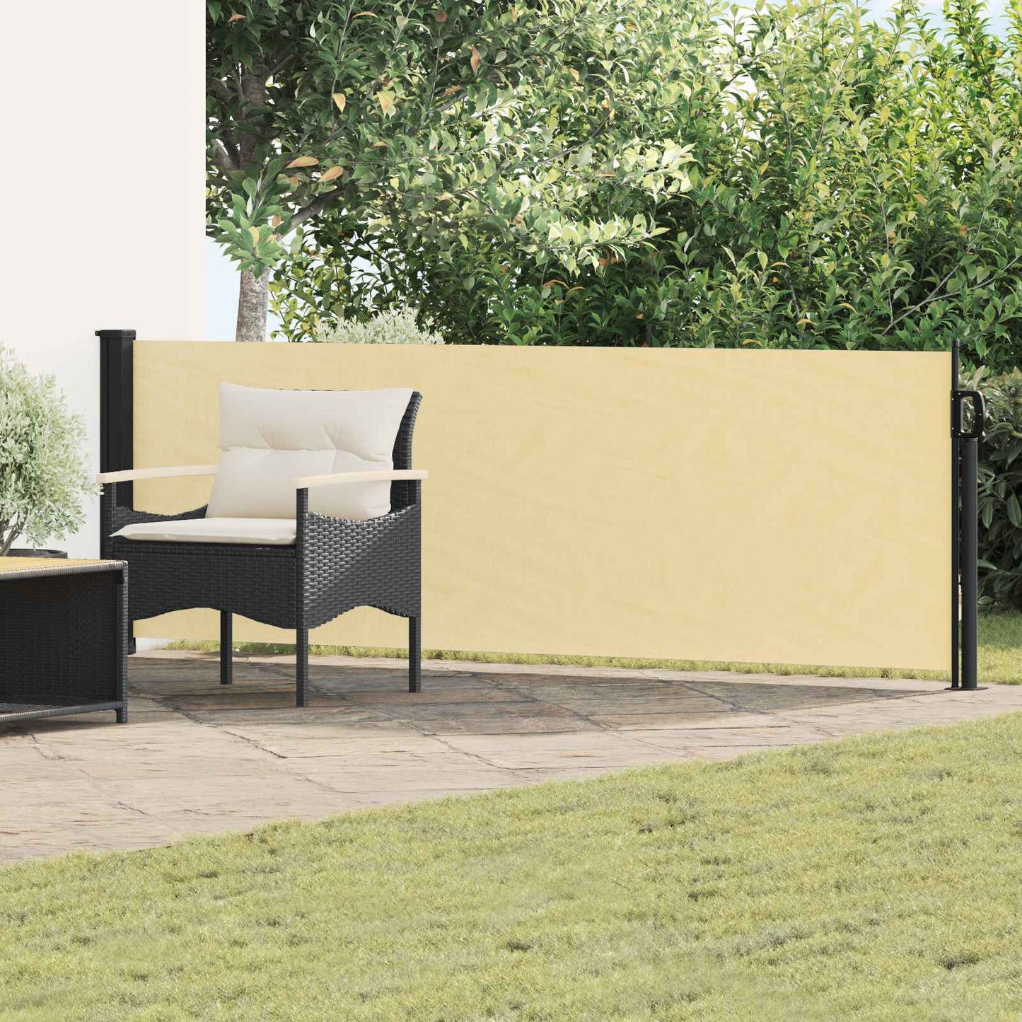 vidaXL Ανακλινόμενος Πλευρικός Απλώστρα 300 x 100 cm Πολυεστέρας