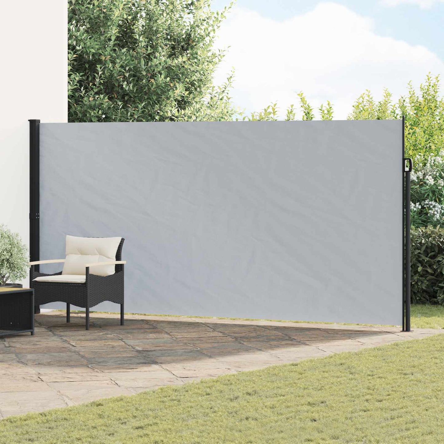 vidaXL Ανακλινόμενος Πλευρικός Απλώστρα 600 x 180 εκ Πολυεστέρας